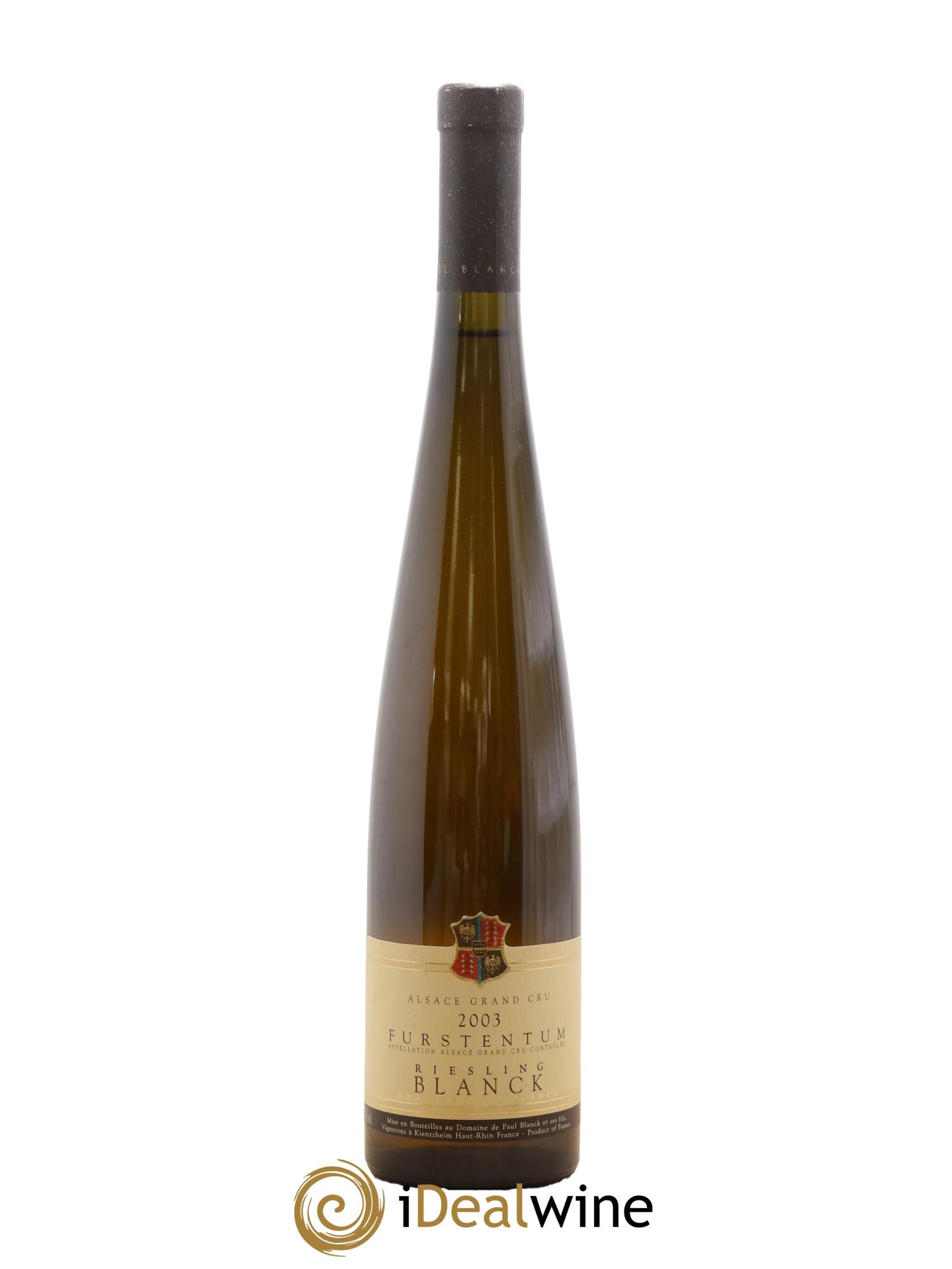 Alsace Riesling Furstentum Paul Blanck 2003 - Lot of 1 bottle - 0