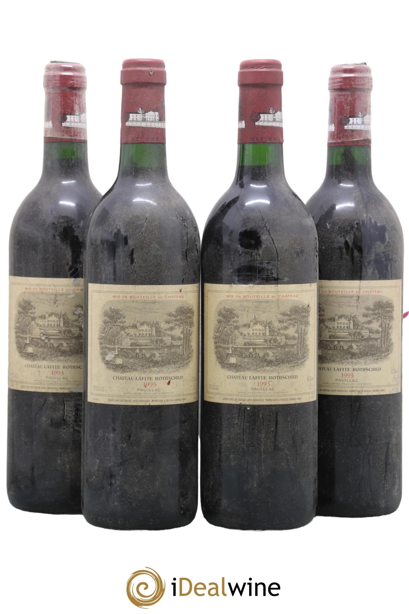 Château Lafite Rothschild 1er Grand Cru Classé 1993 - Posten von 4 Flaschen - 0