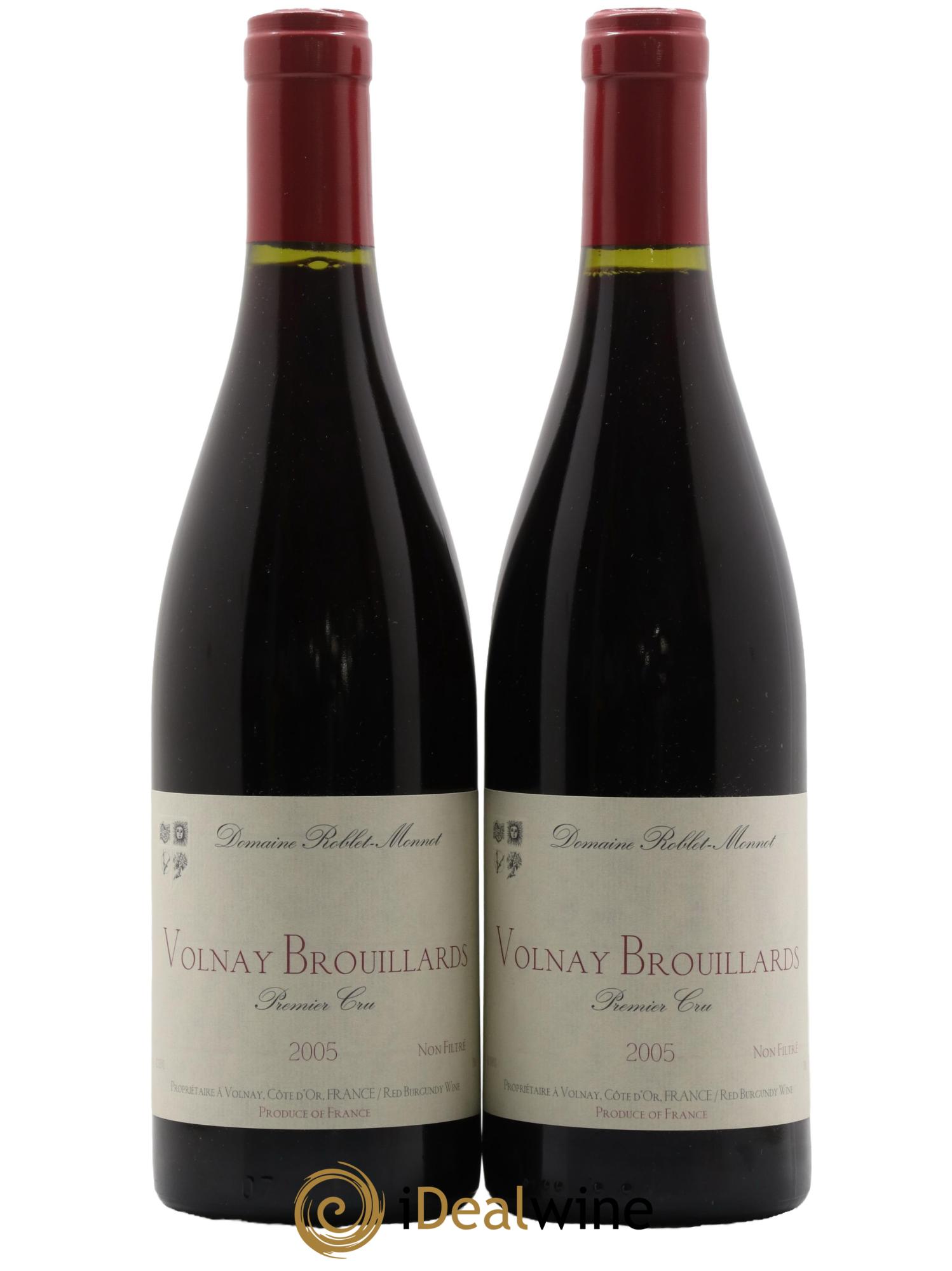 Volnay 1er Cru Brouillards Roblet-Monnot (Domaine) 2005 - Lot de 2 bouteilles - 0
