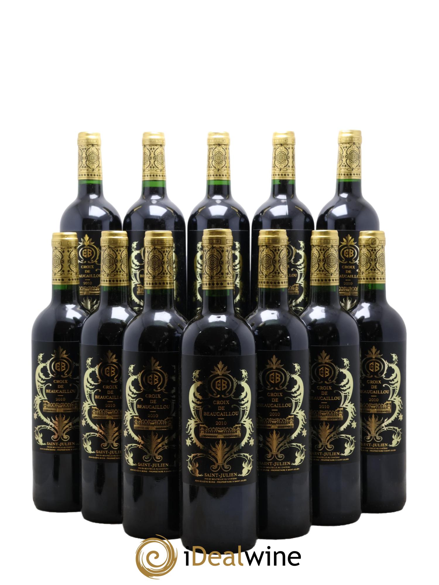 La Croix de Beaucaillou Second Vin 2010 - Lot of 12 bottles - 0