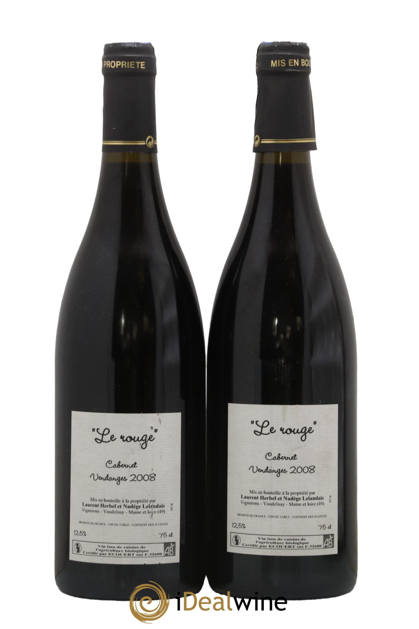 Vin de France Le Rouge Domaine Herbel 2008 - Posten von 2 Flaschen - 1