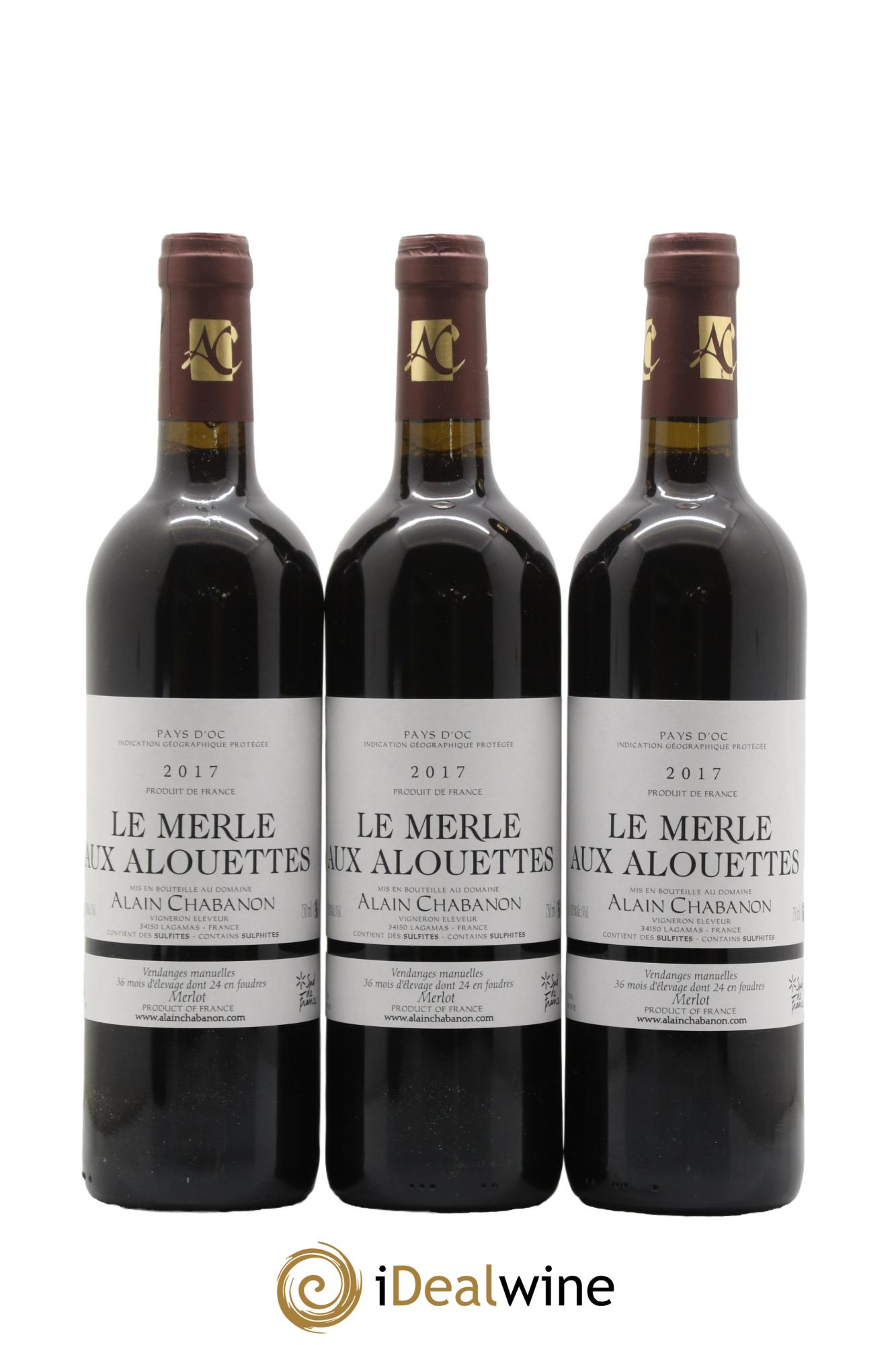 IGP Pays d'Oc Alain Chabanon (Domaine) Le Merle aux Alouettes 2017 - Lot de 12 bouteilles - 4
