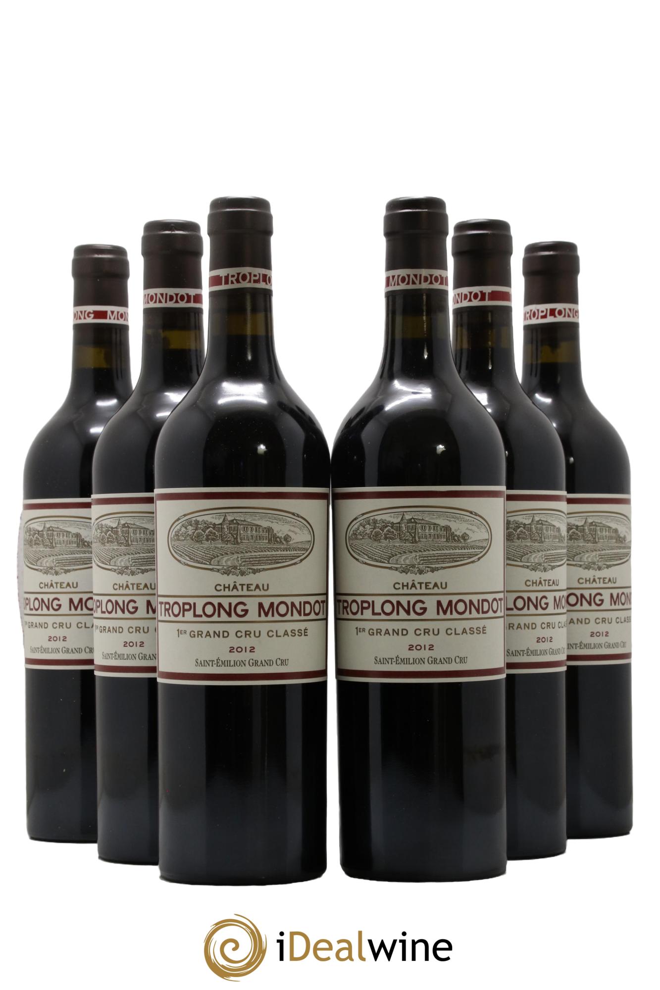 Château Troplong Mondot 1er Grand Cru Classé B 2012 - Lot de 6 bouteilles - 0