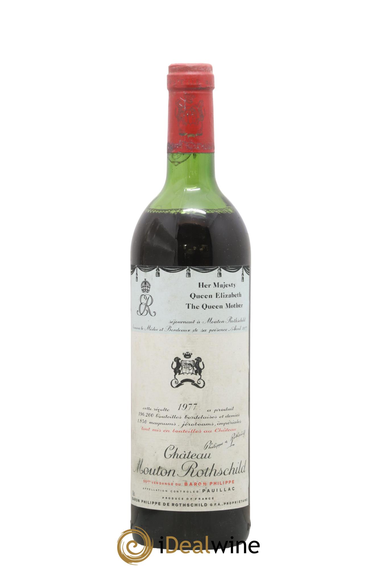 Château Mouton Rothschild 1er Grand Cru Classé 1977 - Lot of 1 bottle - 0