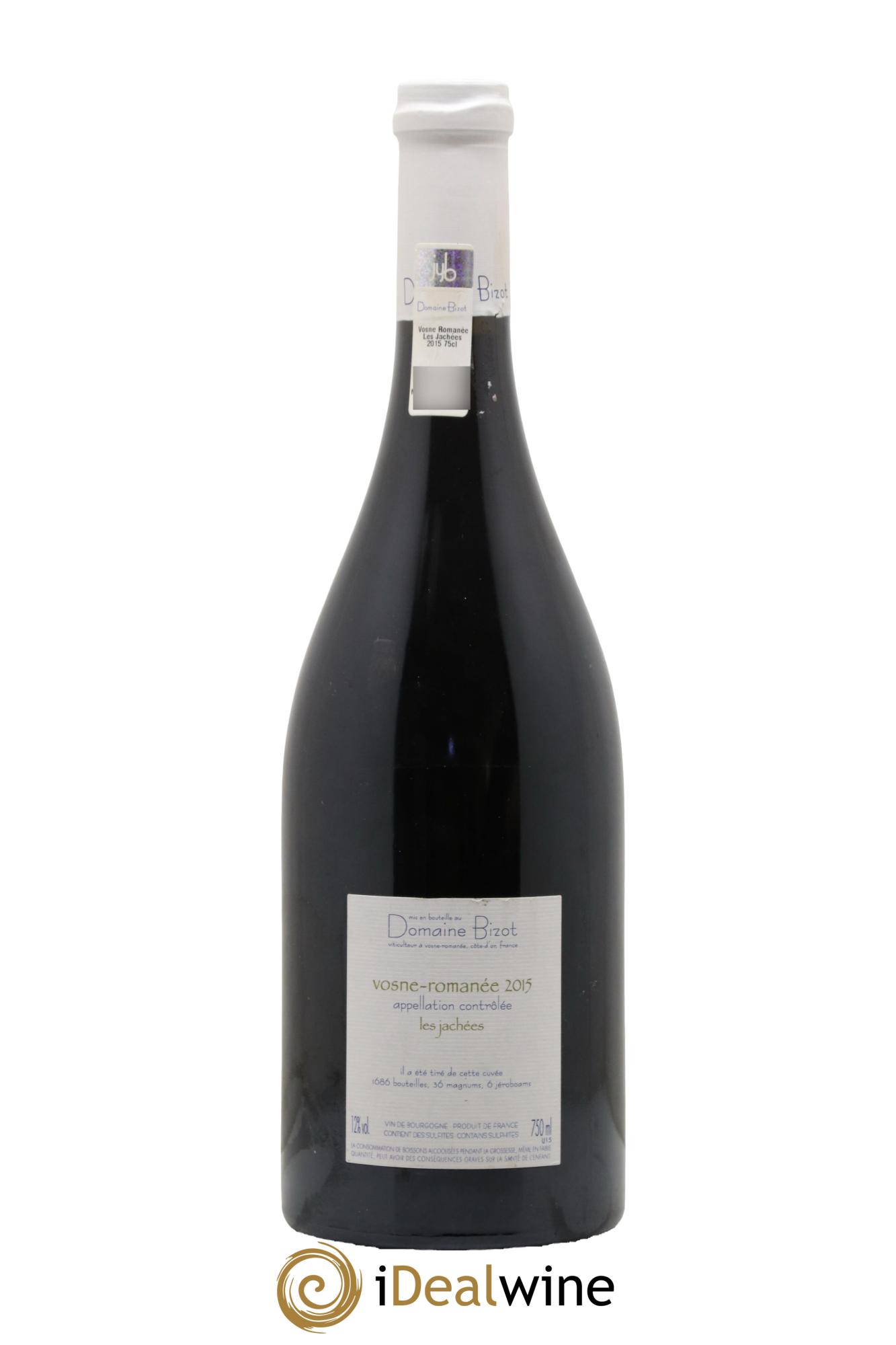 Vosne-Romanée Les Jachées Bizot (Domaine) 2015 - Lot de 1 bouteille - 1