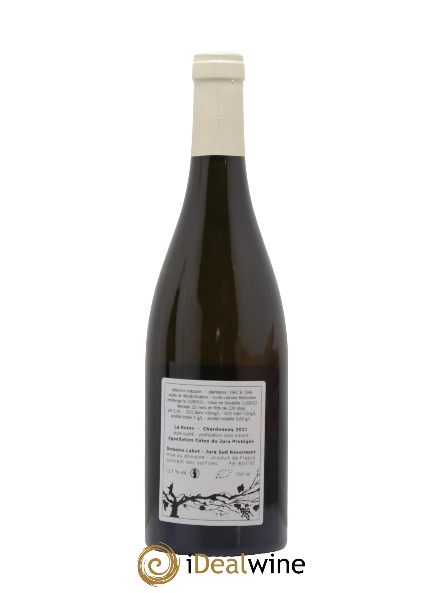Côtes du Jura Chardonnay La Reine Romain - Julien  - Charline Labet  2021 - Lot de 1 bouteille - 1