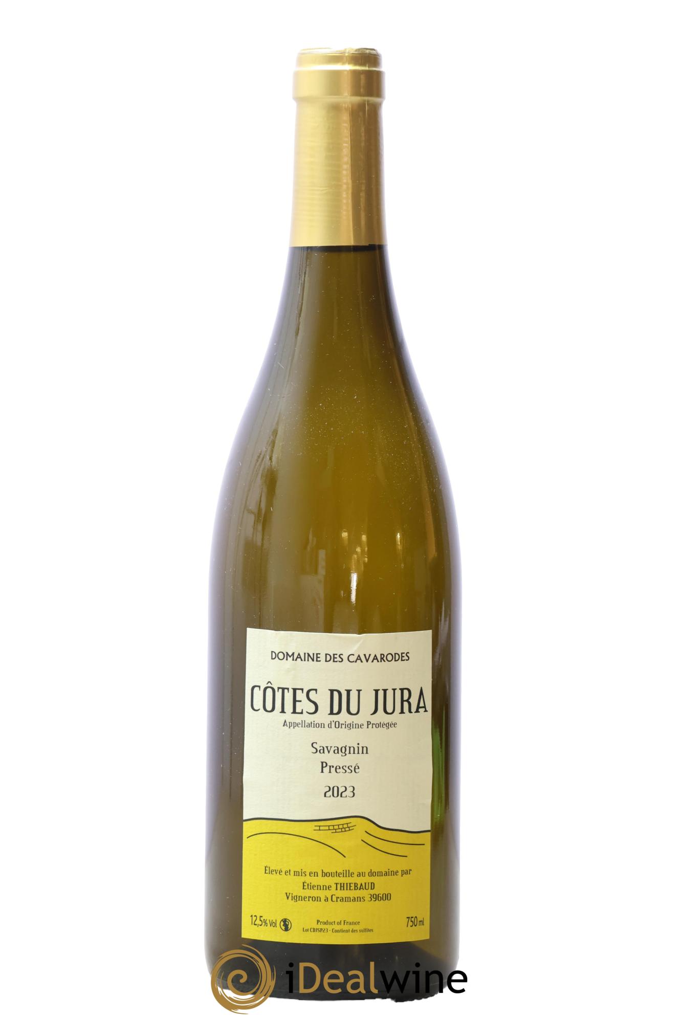 Côtes du Jura Savagnin pressé Cavarodes (Domaine des) - Etienne Thiébaud 2023 - Lot de 1 bouteille - 0