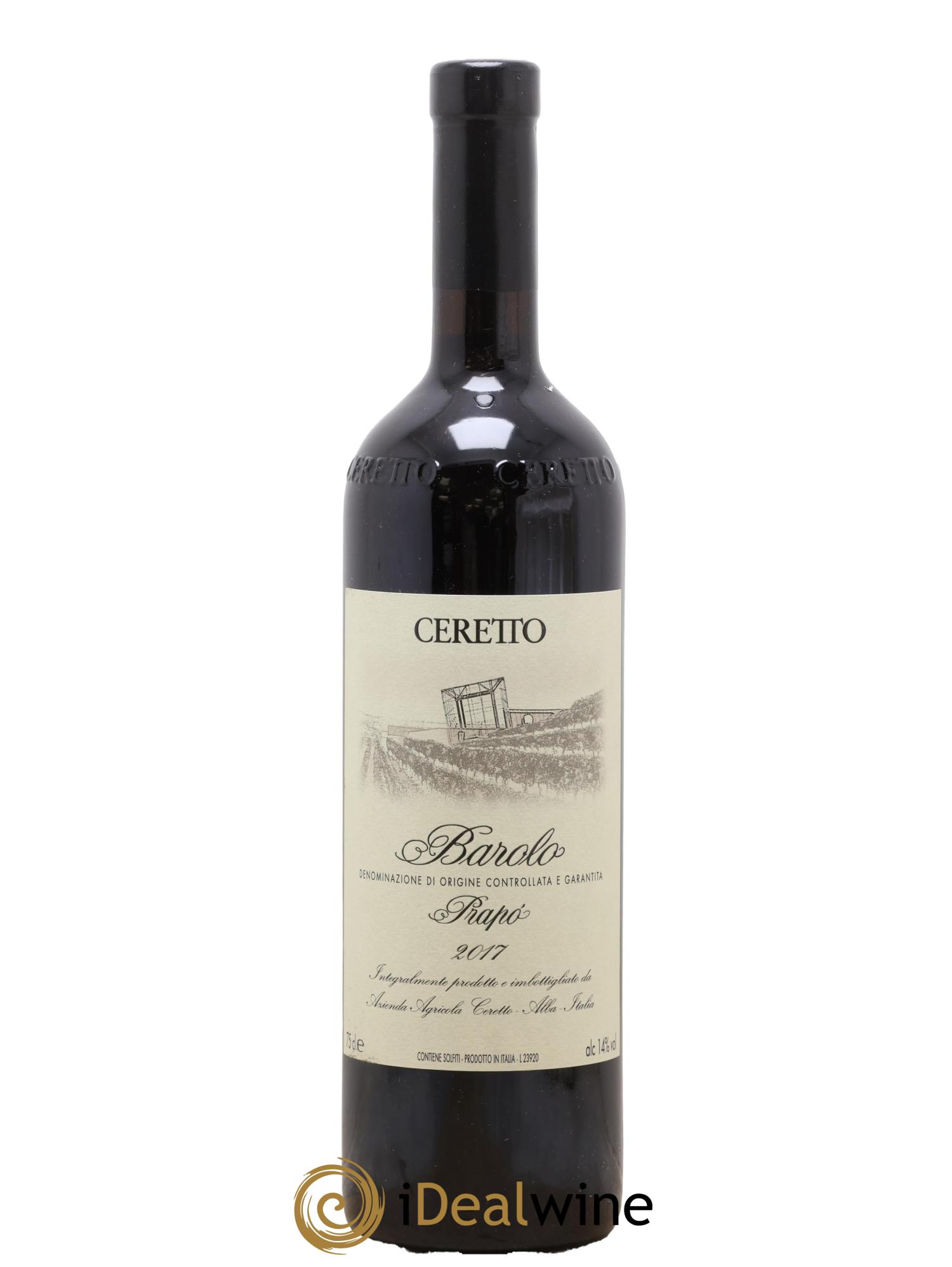 Barolo DOCG Prapo Bricco Rocche Ceretto 2017 - Lot de 1 bouteille - 0