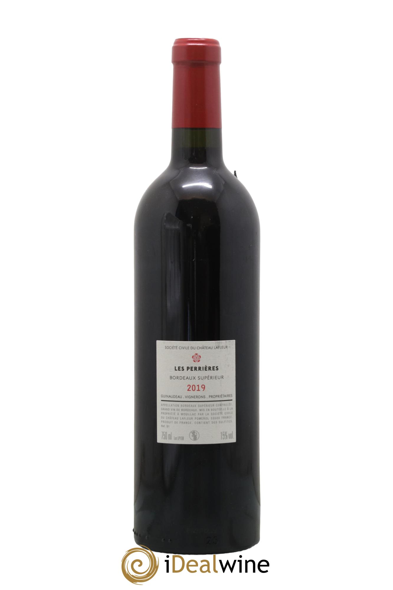 Bordeaux Supérieur Les Perrières du Château Lafleur 2019 - Lot de 1 bouteille - 1