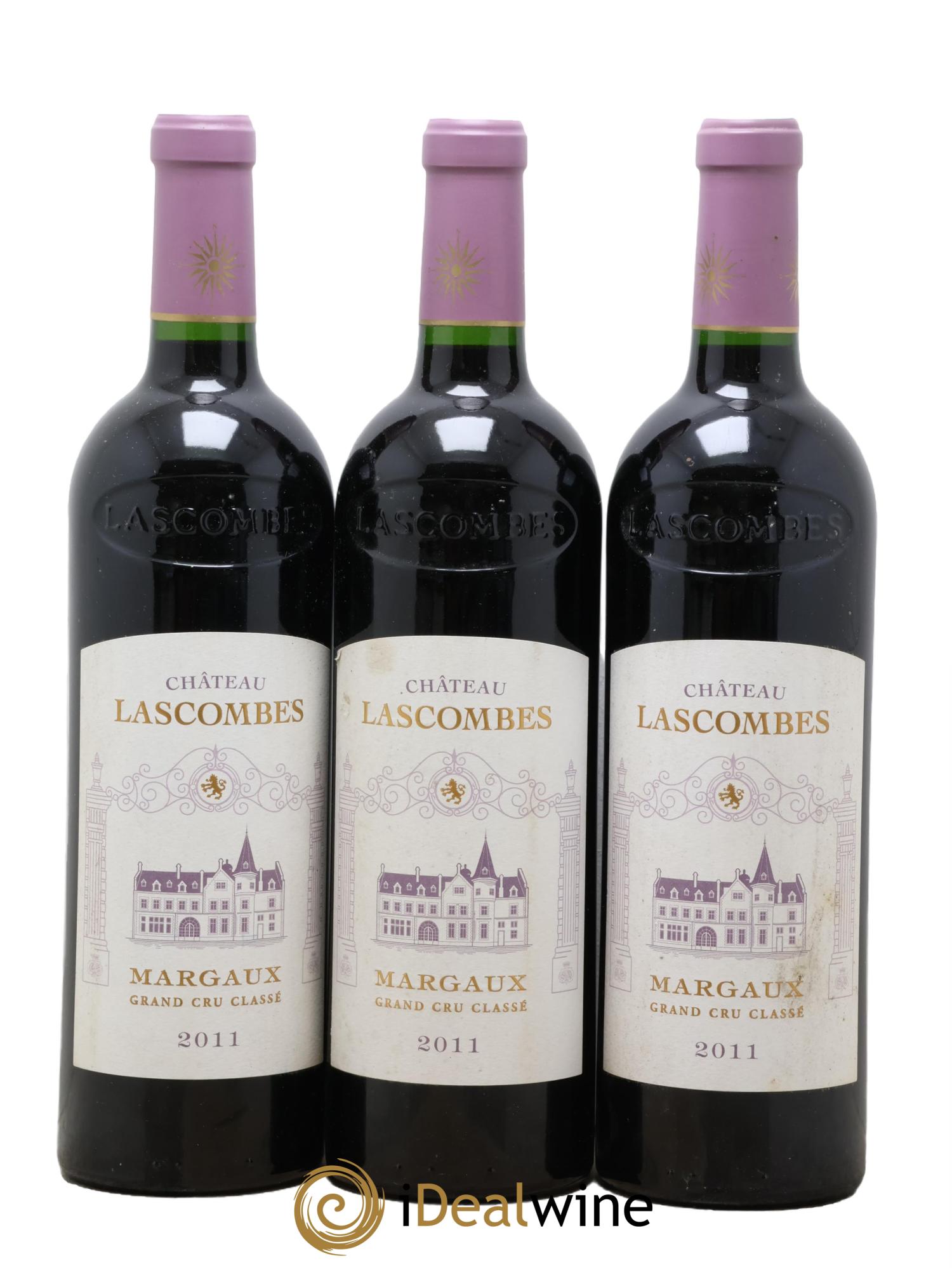Château Lascombes 2ème Grand Cru Classé 2011 - Lotto di 3 bottiglie - 0