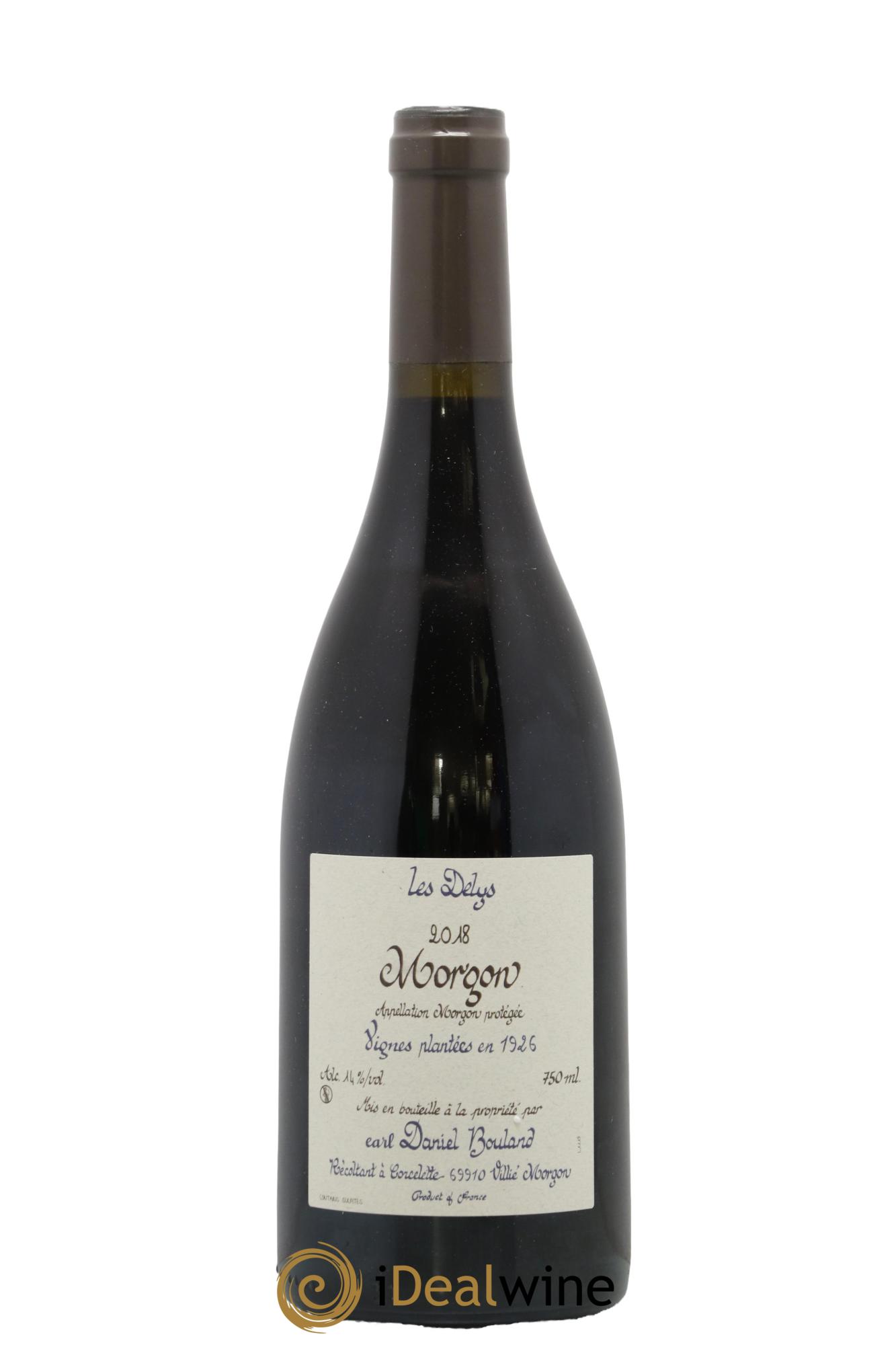 Morgon Les Delys Vielles Vignes de 1926 Daniel Bouland (Domaine) 2018 - Lot de 1 bouteille - 0