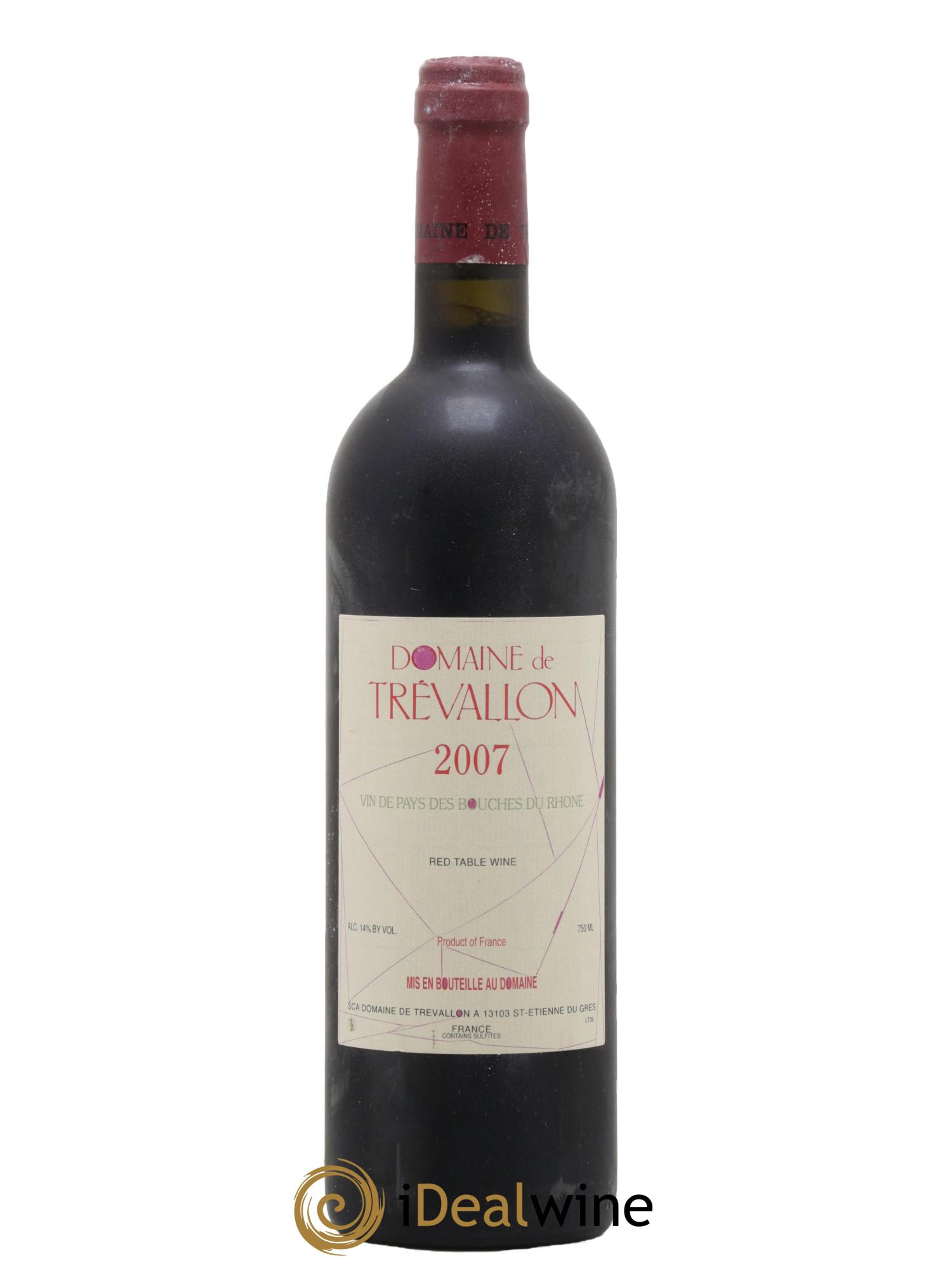 VDP Bouches du Rhône Trévallon (Domaine de) Eloi Dürrbach 2007 - Lot de 1 bouteille - 0