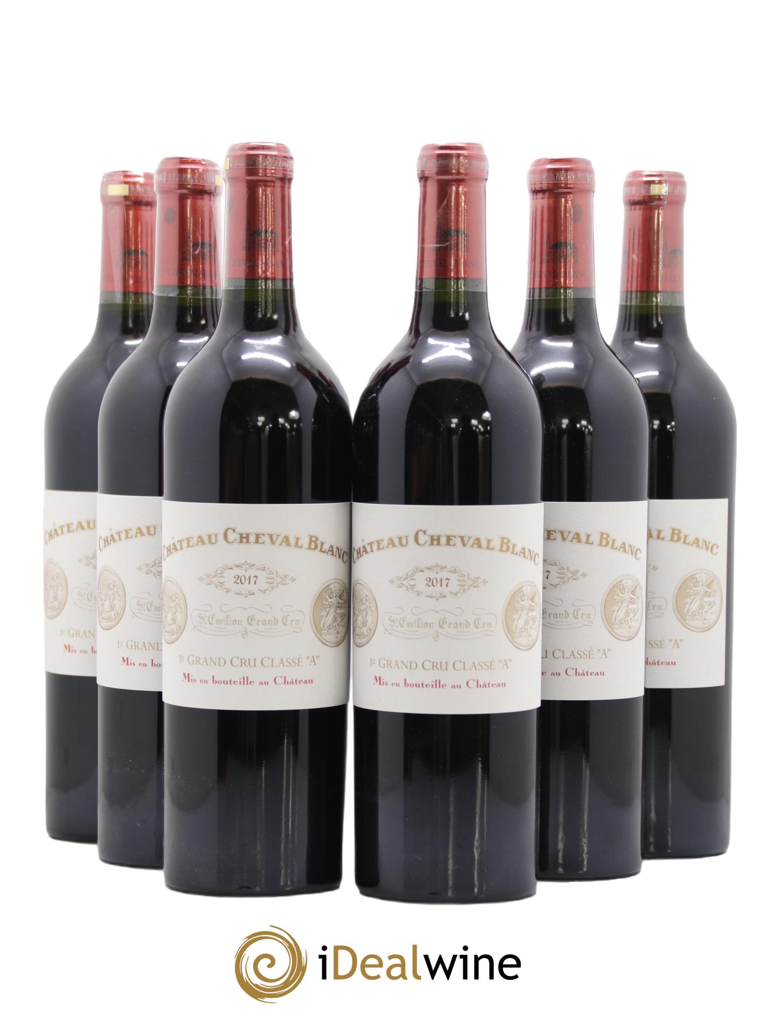 Château Cheval Blanc 1er Grand Cru Classé A 2017 - Lot of 6 bottles - 0