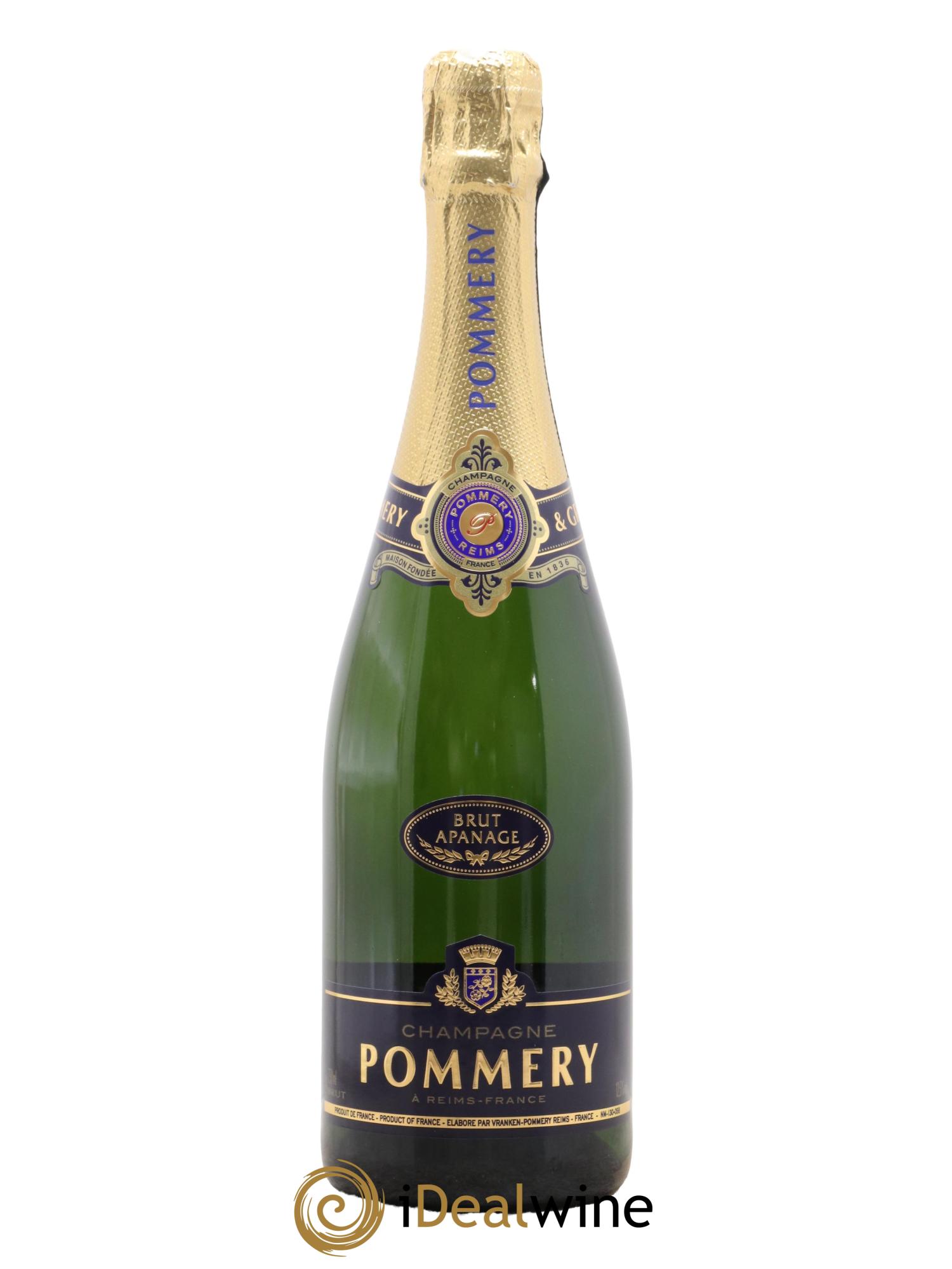 Champagne Apanage Brut Pommery - Lot de 1 bouteille - 1