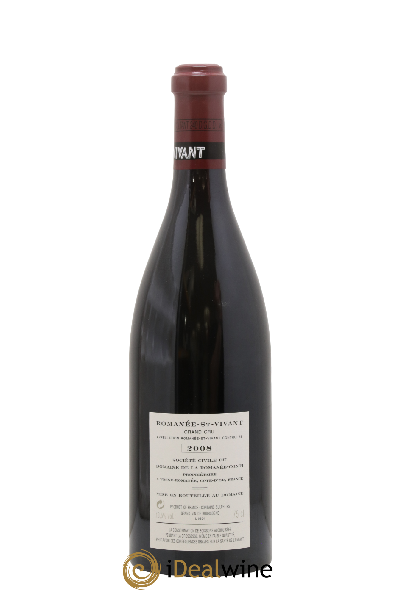 Romanée-Saint-Vivant Grand Cru Domaine de la Romanée-Conti 2008 - Lot de 1 bouteille - 1