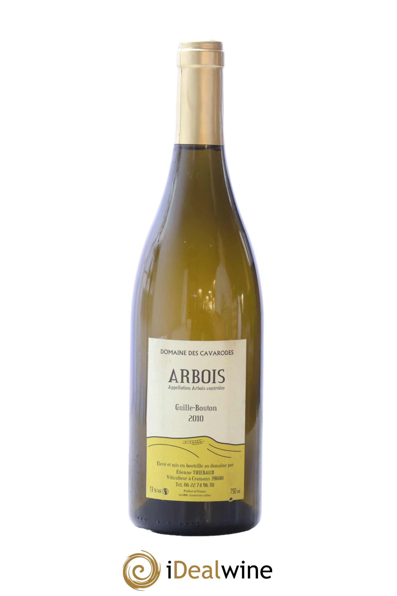Arbois Guille-Bouton Cavarodes (Domaine des) - Etienne Thiébaud 2010 - Lot of 1 bottle - 0