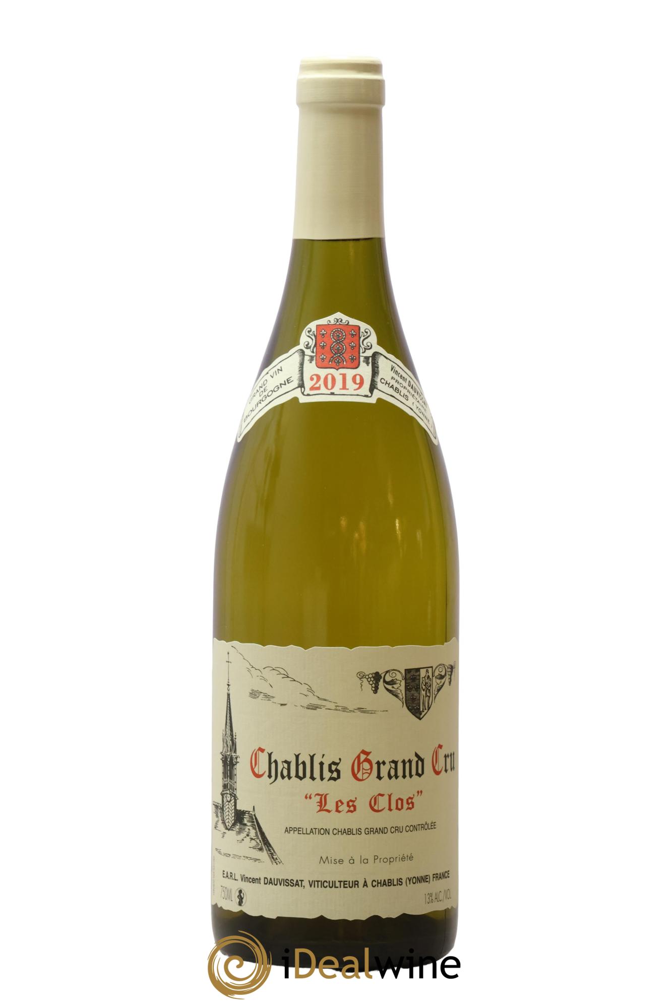 Chablis Grand Cru Les Clos Vincent Dauvissat (Domaine) 2019 - Posten von 1 Flasche - 0