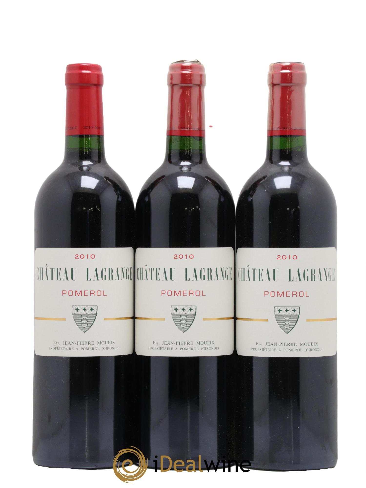Château Lagrange à Pomerol 2010 - Lot de 3 bouteilles - 0