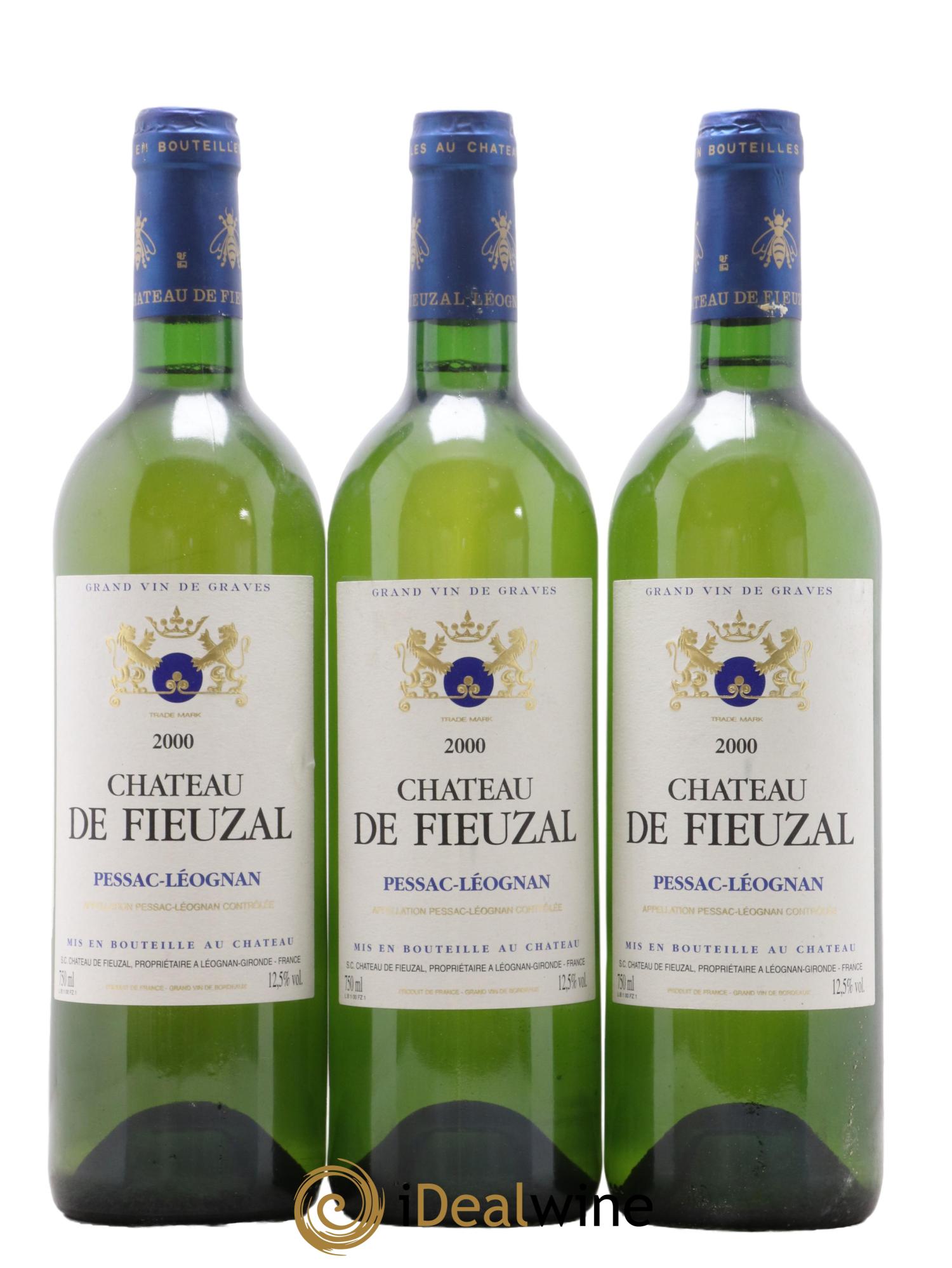 Château de Fieuzal 2000 - Lot de 3 bouteilles - 0