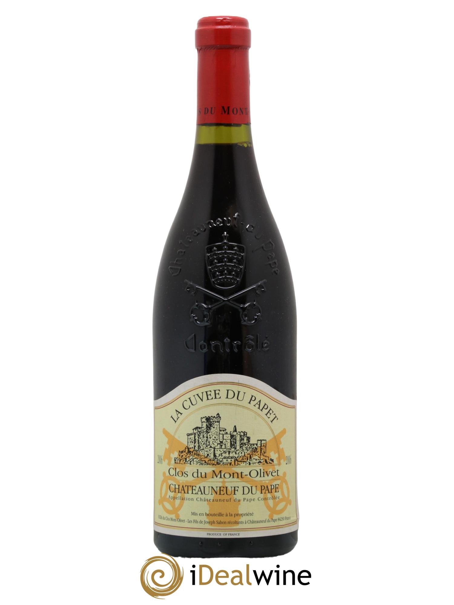 Châteauneuf-du-Pape Cuvée du Papet Clos du Mont-Olivet 2006 - Lot de 1 bouteille - 0