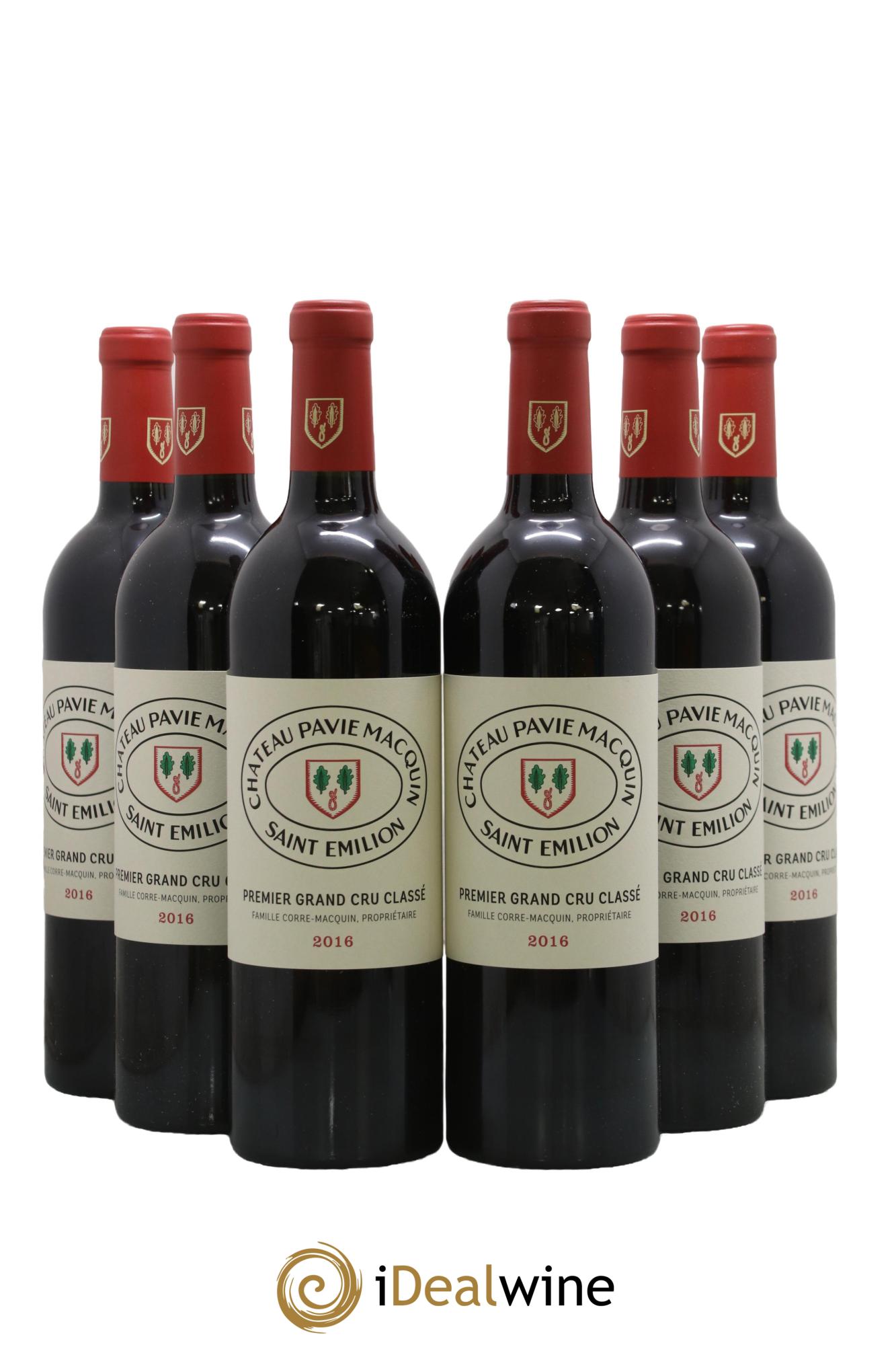 Château Pavie Macquin 1er Grand Cru Classé B 2016 - Lot de 6 bouteilles - 0