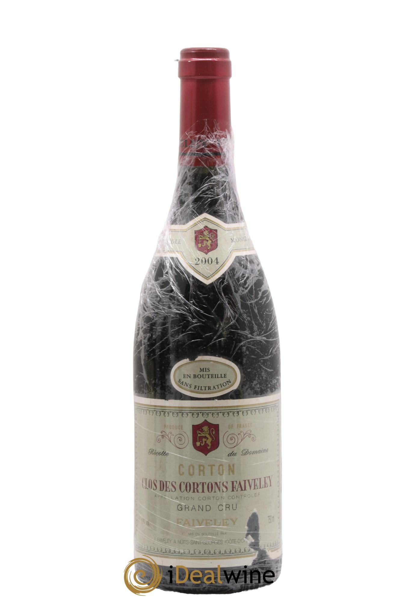 Corton Grand Cru Clos des Cortons Faiveley 2004 - Lot de 1 bouteille - 0
