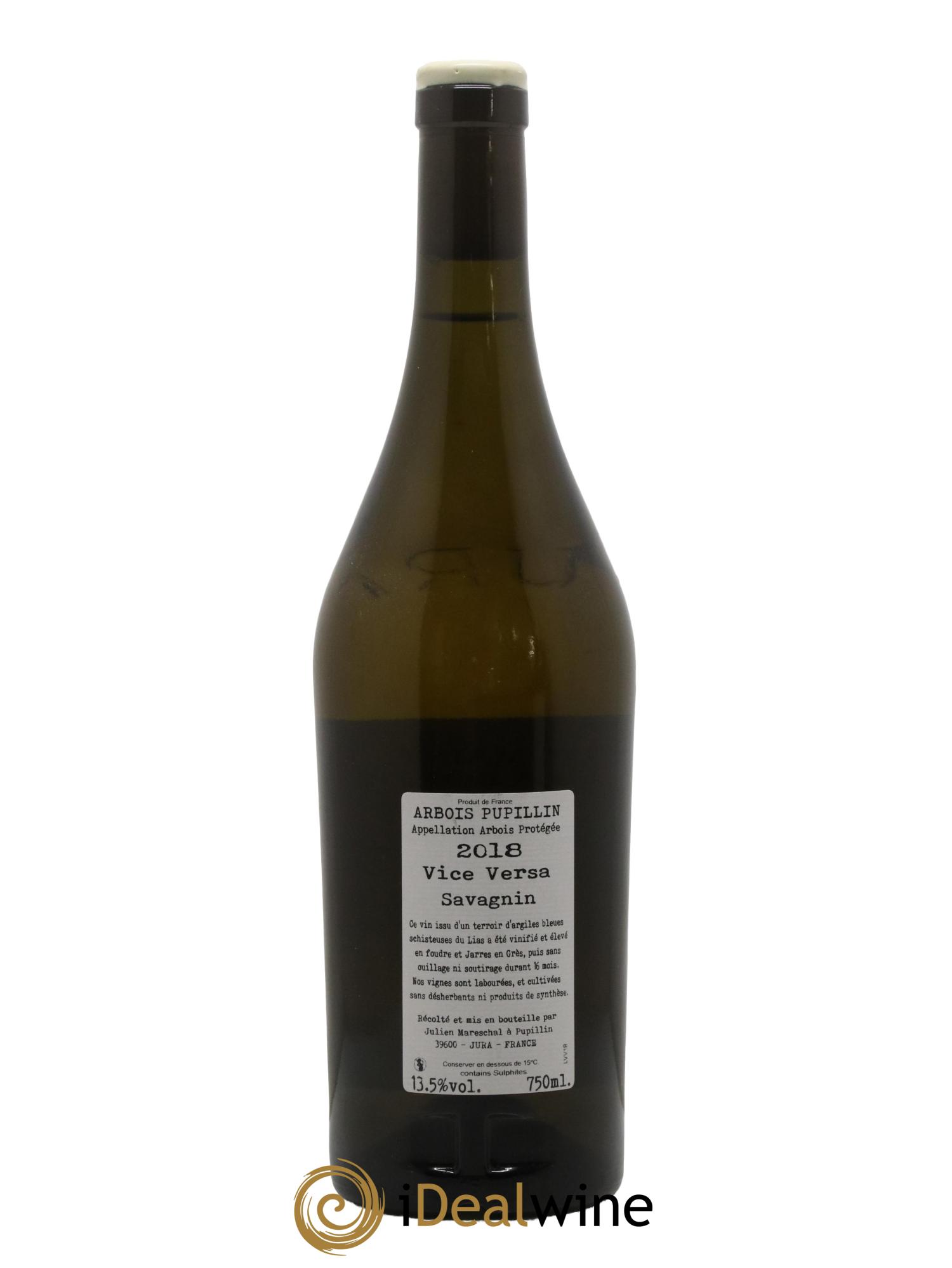 Arbois Pupillin Tradition Vice Versa Domaine de la Borde 2018 - Lot de 1 bouteille - 1