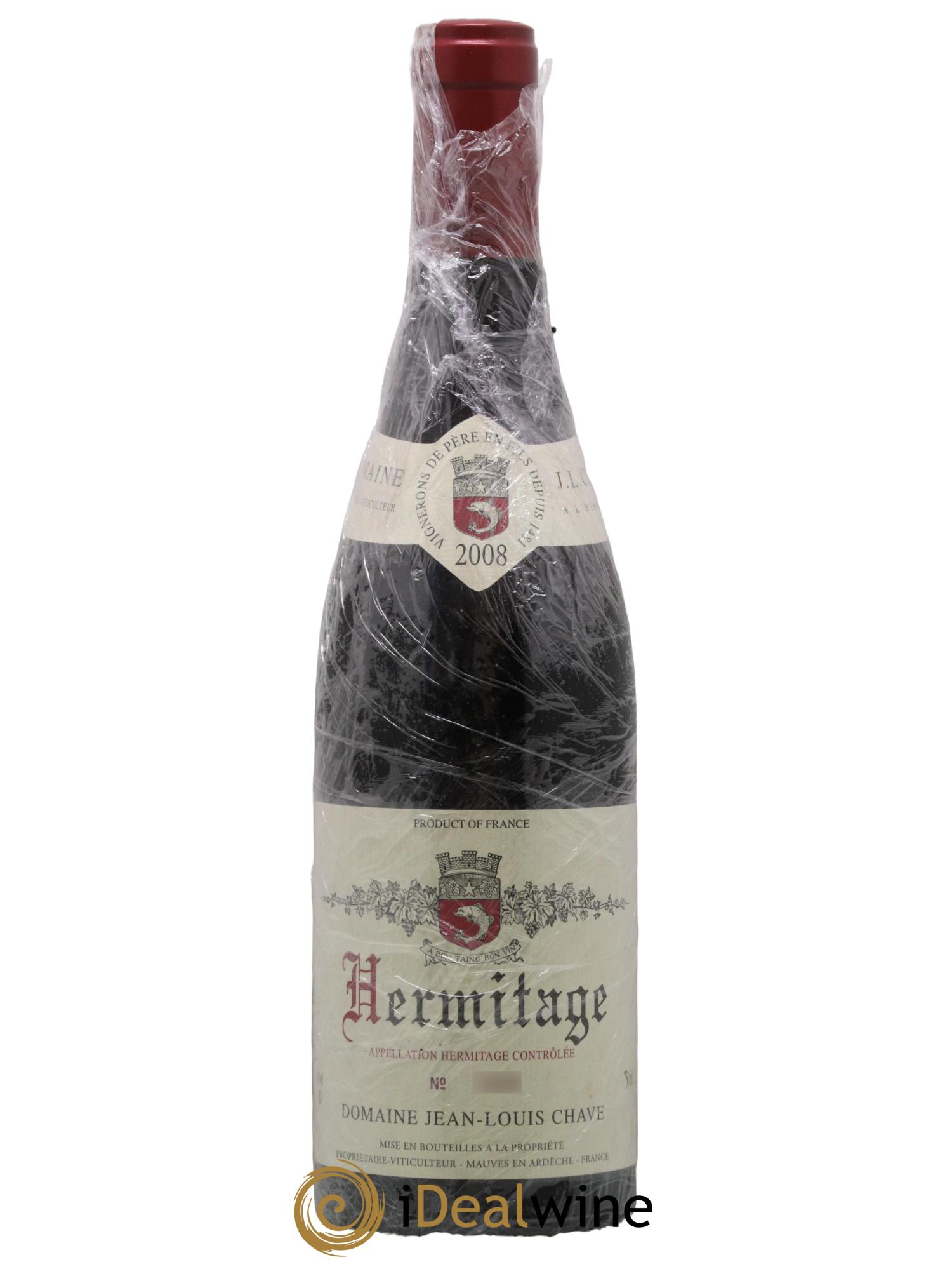 Hermitage Jean-Louis Chave 2008 - Lot of 1 bottle - 0