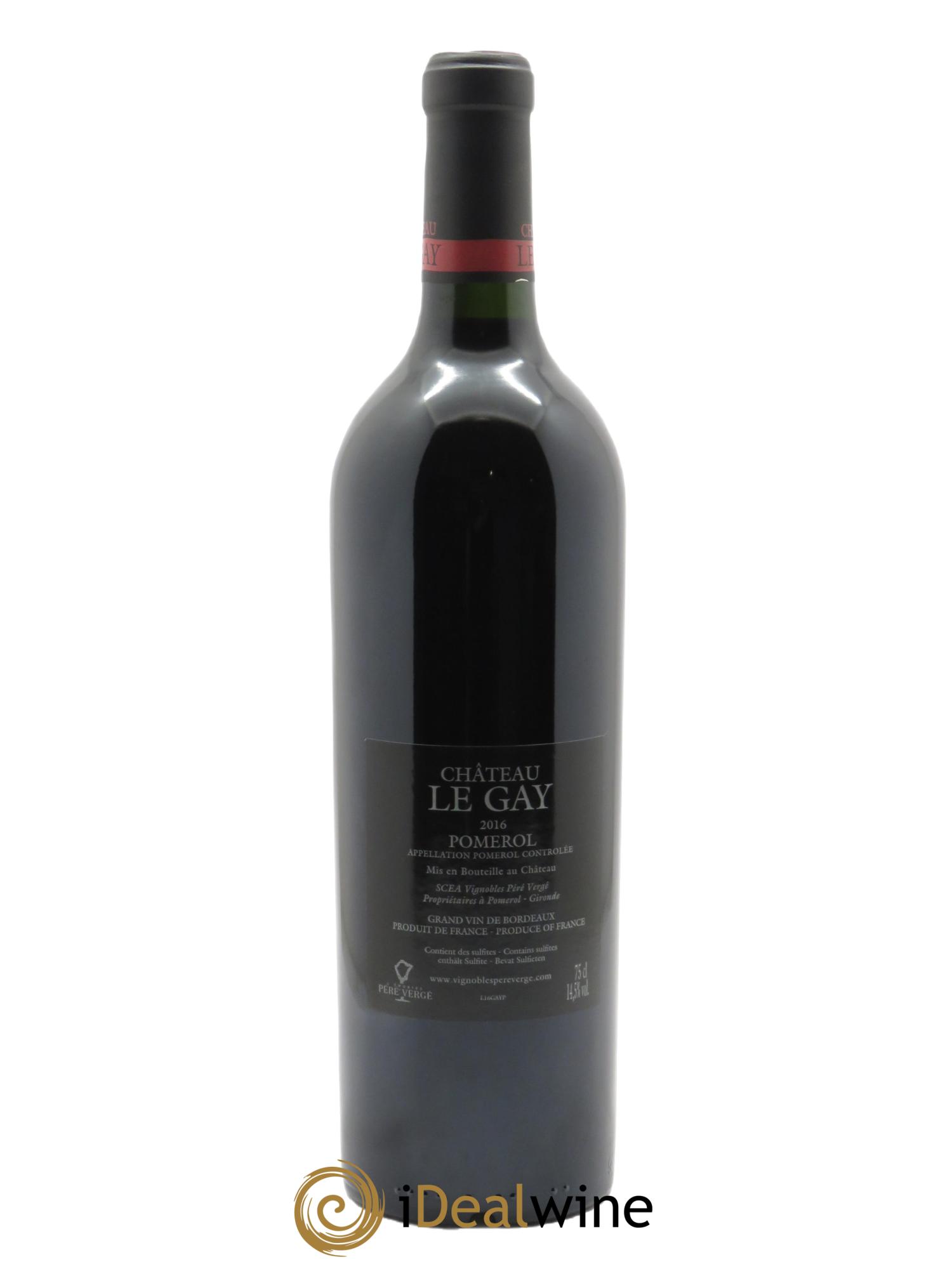 Château Le Gay (Cassetta in legno a partire da 12 bt) 2016 - Lotto di 1 bottiglia - 1