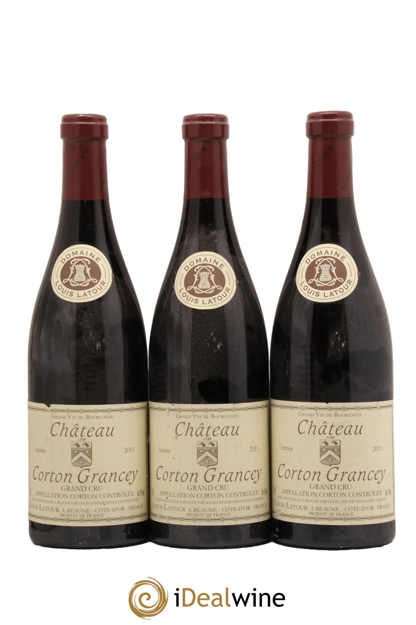 Corton Grand Cru Château Corton Grancey Louis Latour 2011 - Lot de 3 bouteilles - 0