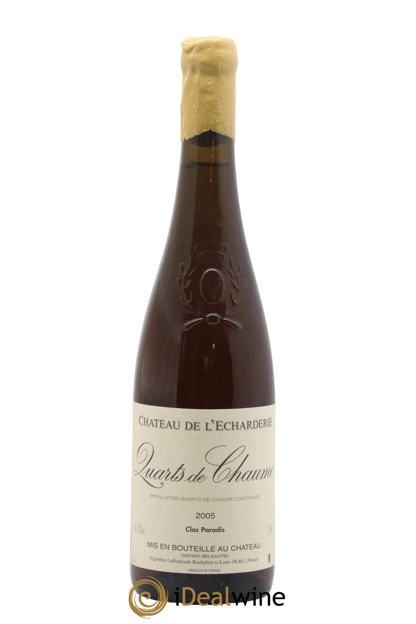 Quarts de Chaume Clos Paradis Château de l'Echarderie 2005 - Posten von 1 Flasche - 0