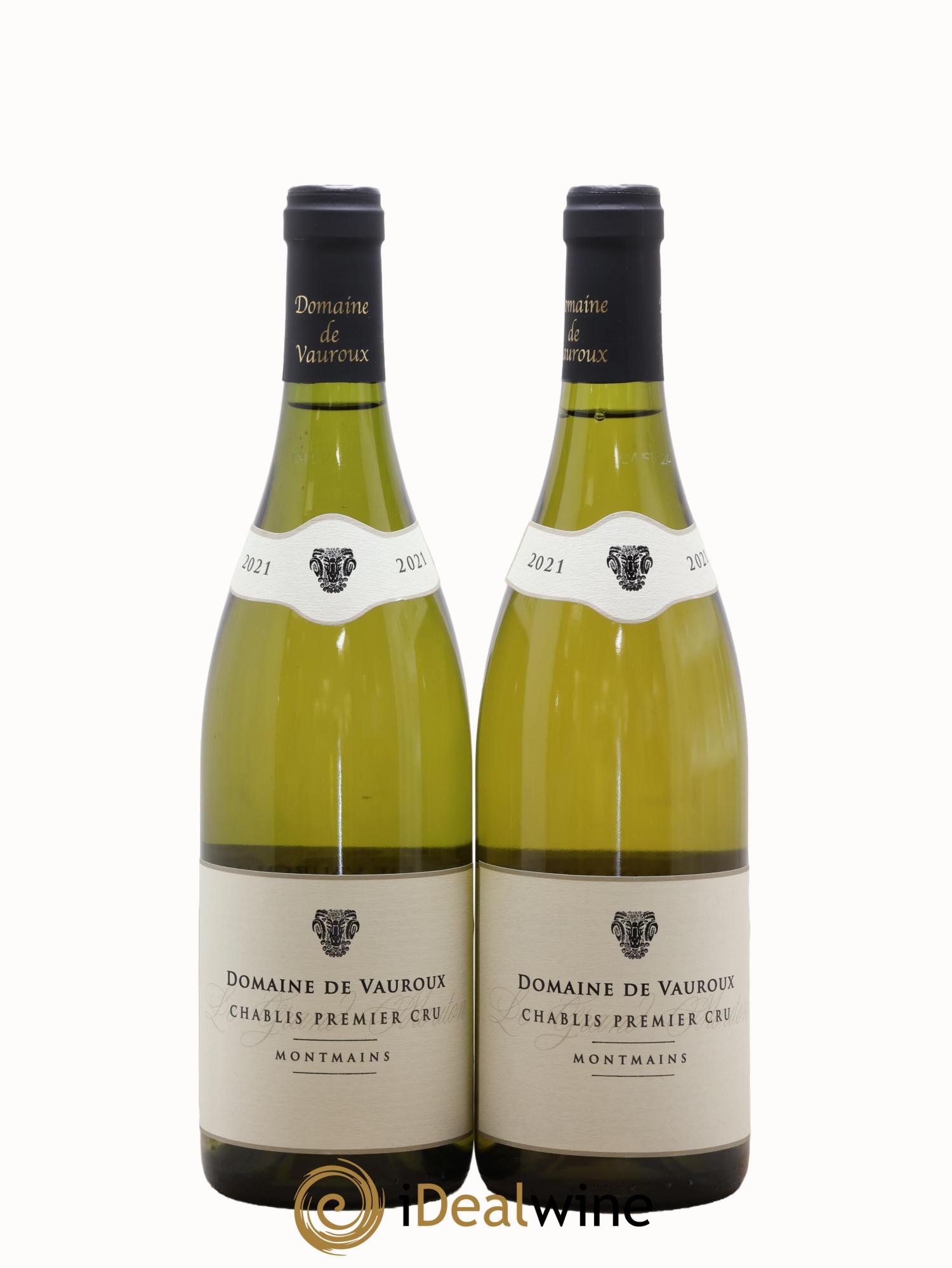 Chablis 1er Cru Montmains Domaine De Vauroux 2021 - Lot de 2 bouteilles - 0