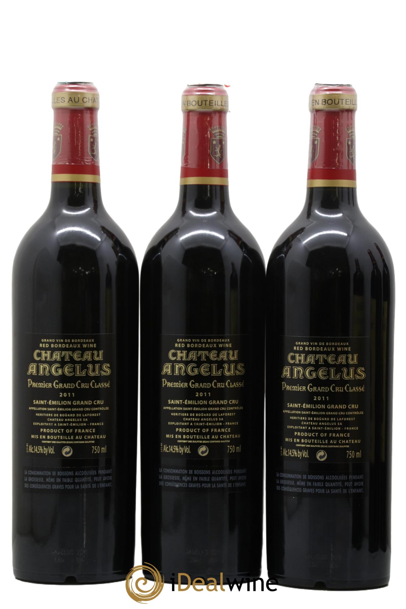 Château Angélus 1er Grand Cru Classé A 2011 - Lot of 6 bottles - 4