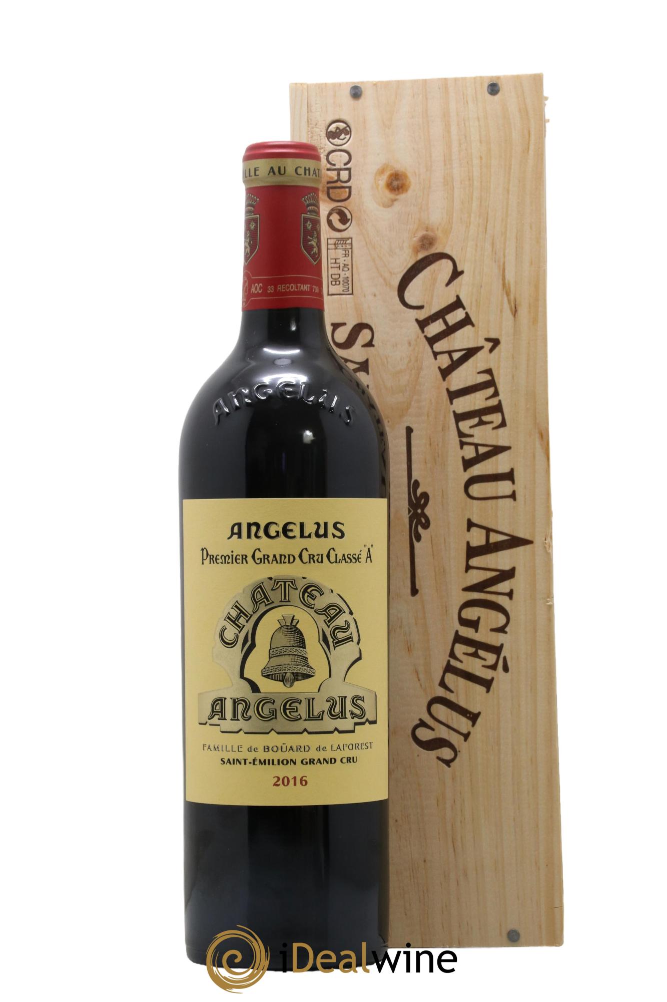 Château Angélus 1er Grand Cru Classé A 2016 - Lot de 1 bouteille - 0