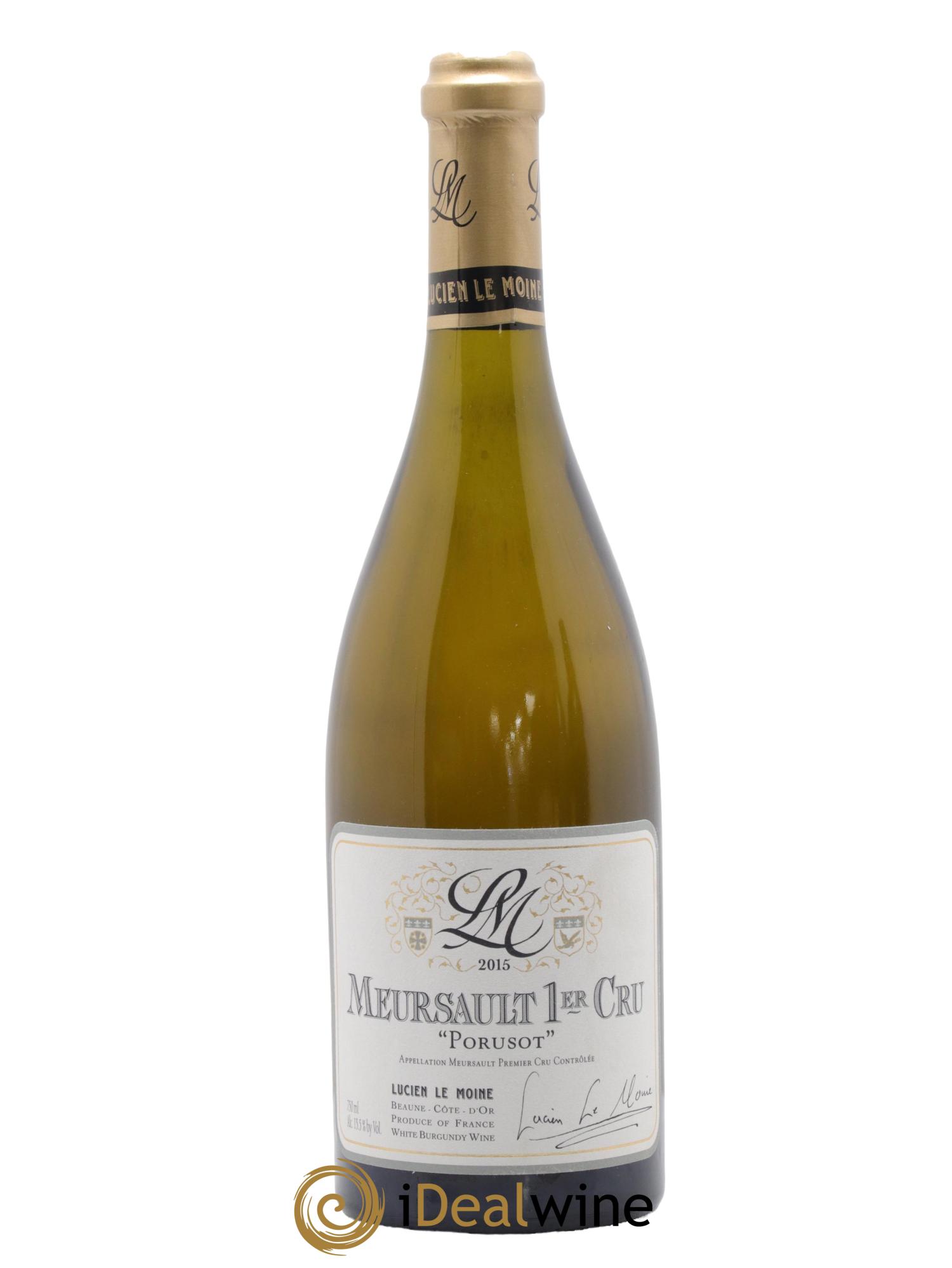 Meursault 1er Cru Porusot Lucien Le Moine 2015 - Lot de 1 bouteille - 0