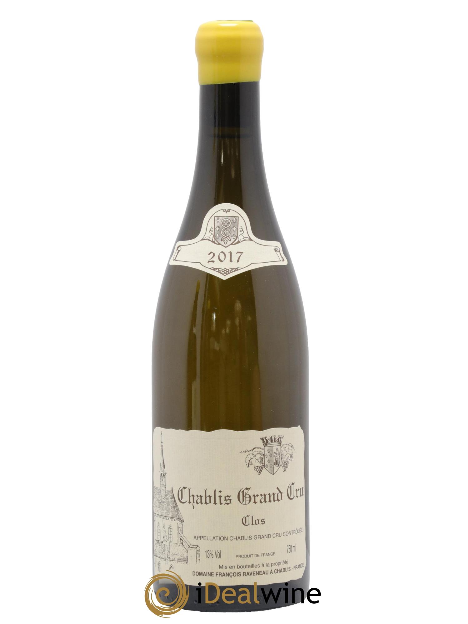 Chablis Grand Cru Clos Raveneau (Domaine) 2017 - Lot de 1 bouteille - 0