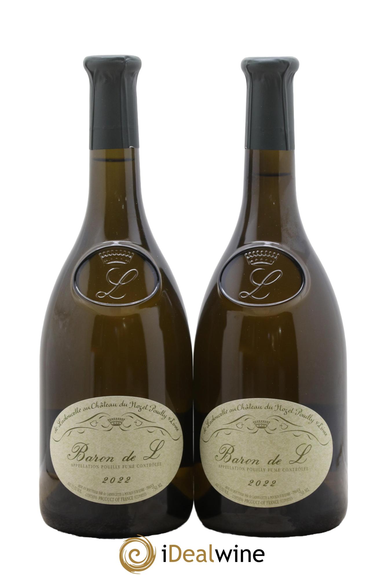 Pouilly-Fumé Baron de L Patrick de Ladoucette 2022 - Lotto di 2 bottiglie - 0