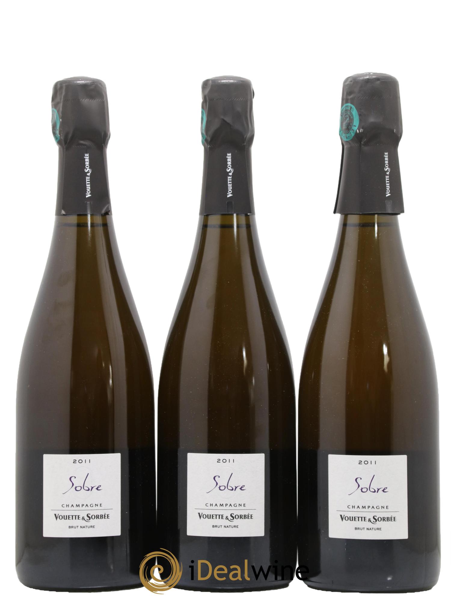 Champagne Sobre Vouette & Sorbée 2011 - Lot de 3 bouteilles - 0