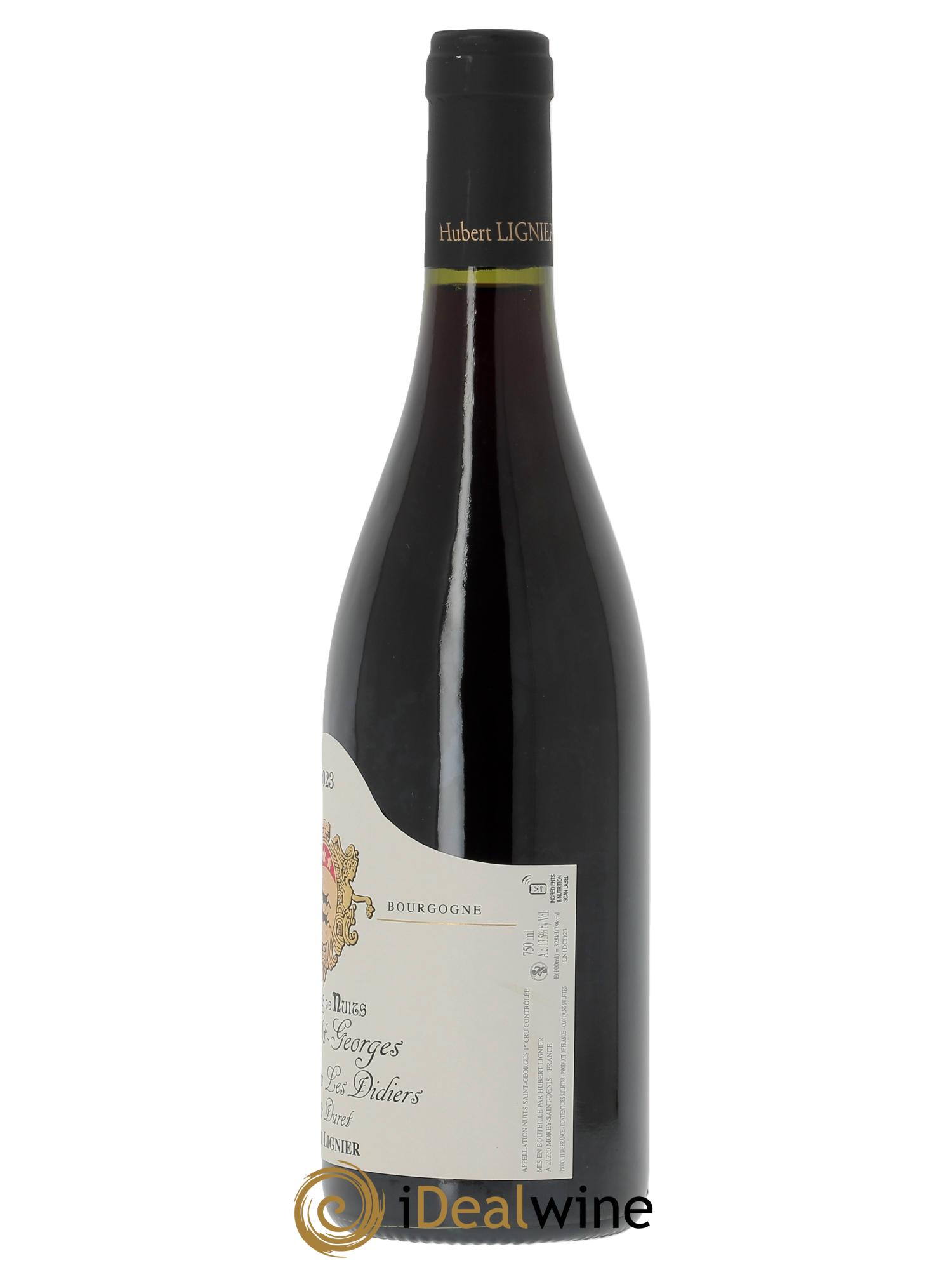 Nuits-Saint-Georges 1er Cru Les Didiers Hospices de Nuits Hubert Lignier (Domaine)  2023 - Lot de 1 bouteille - 1