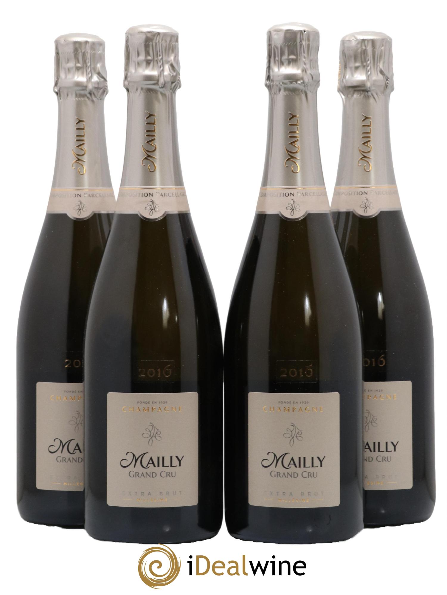 Champagne Extra Brut Grand Cru Maison Mailly 2016 - Lot de 4 bouteilles - 0