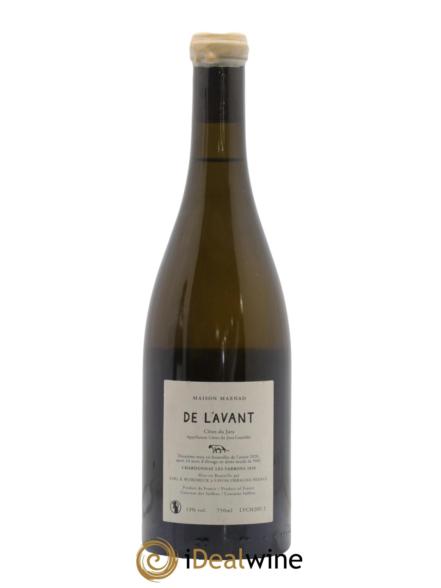 Côtes du Jura De l'Avant Les Varrons Katie Worobeck Maison Maenad 2020 - Lot de 1 bouteille - 1