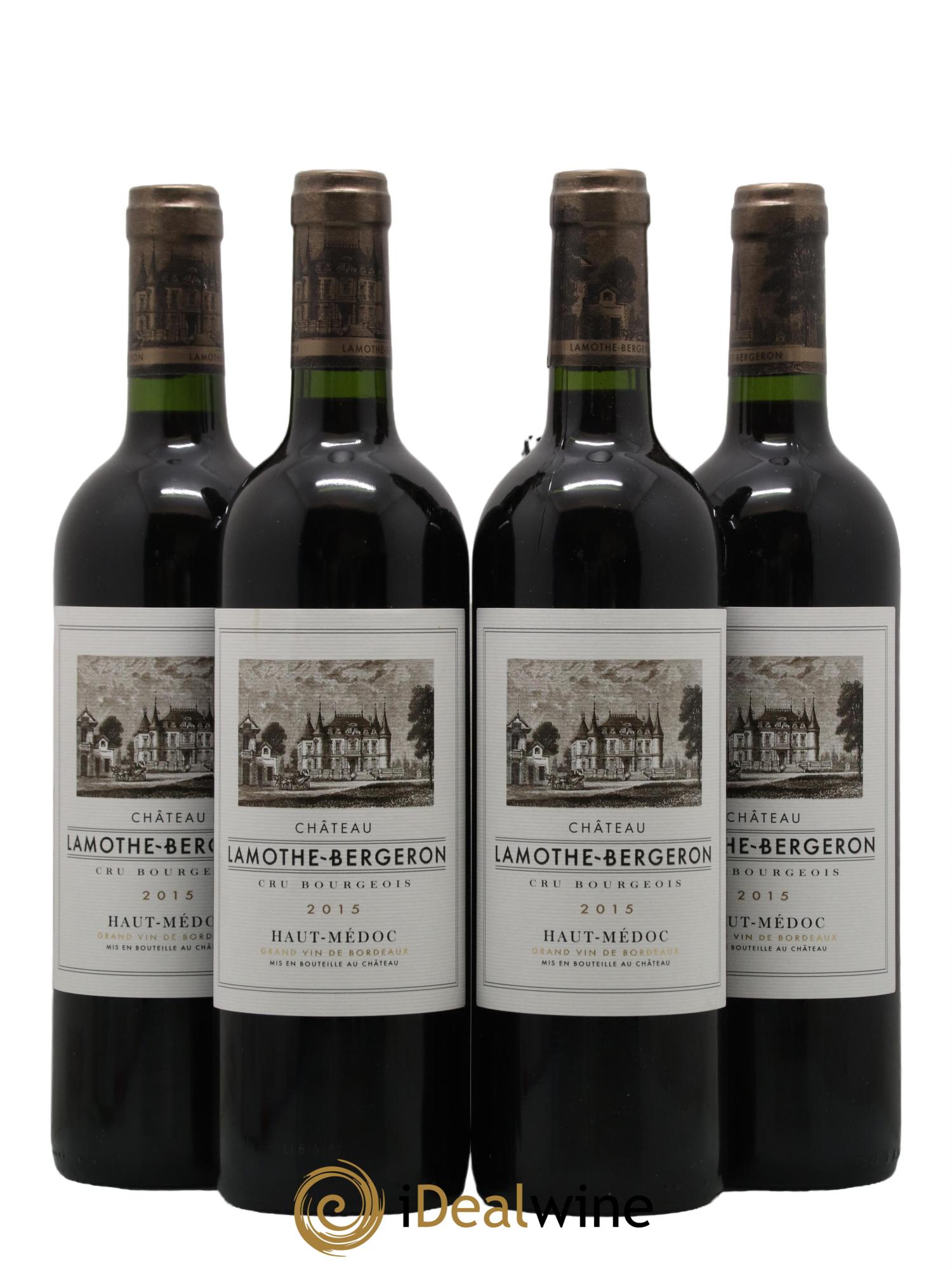Château Lamothe Bergeron Cru Bourgeois 2015 - Lotto di 4 bottiglie - 0