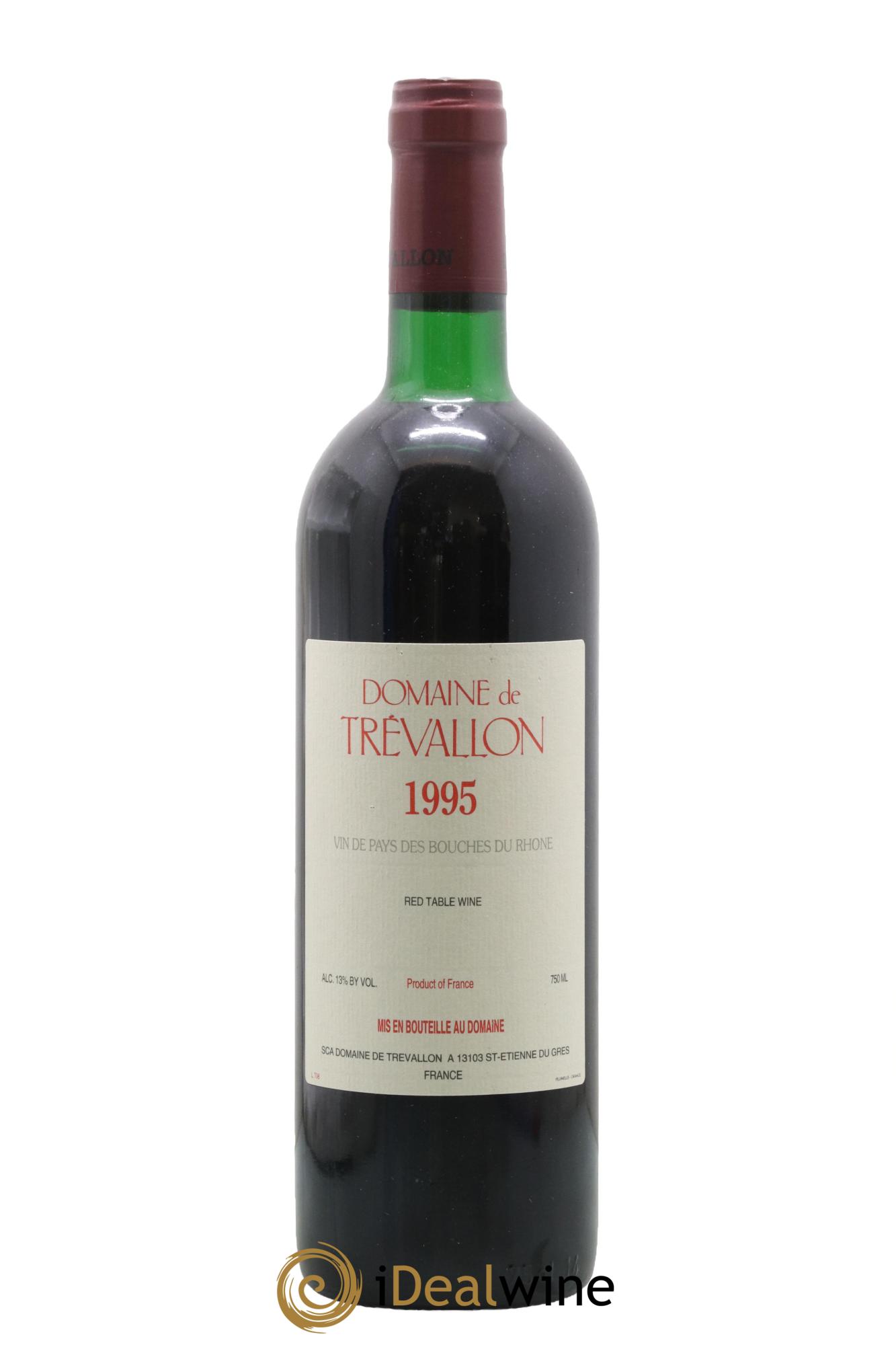 VDP Bouches du Rhône Trévallon (Domaine de) Eloi Dürrbach 1995 - Lot de 1 bouteille - 0
