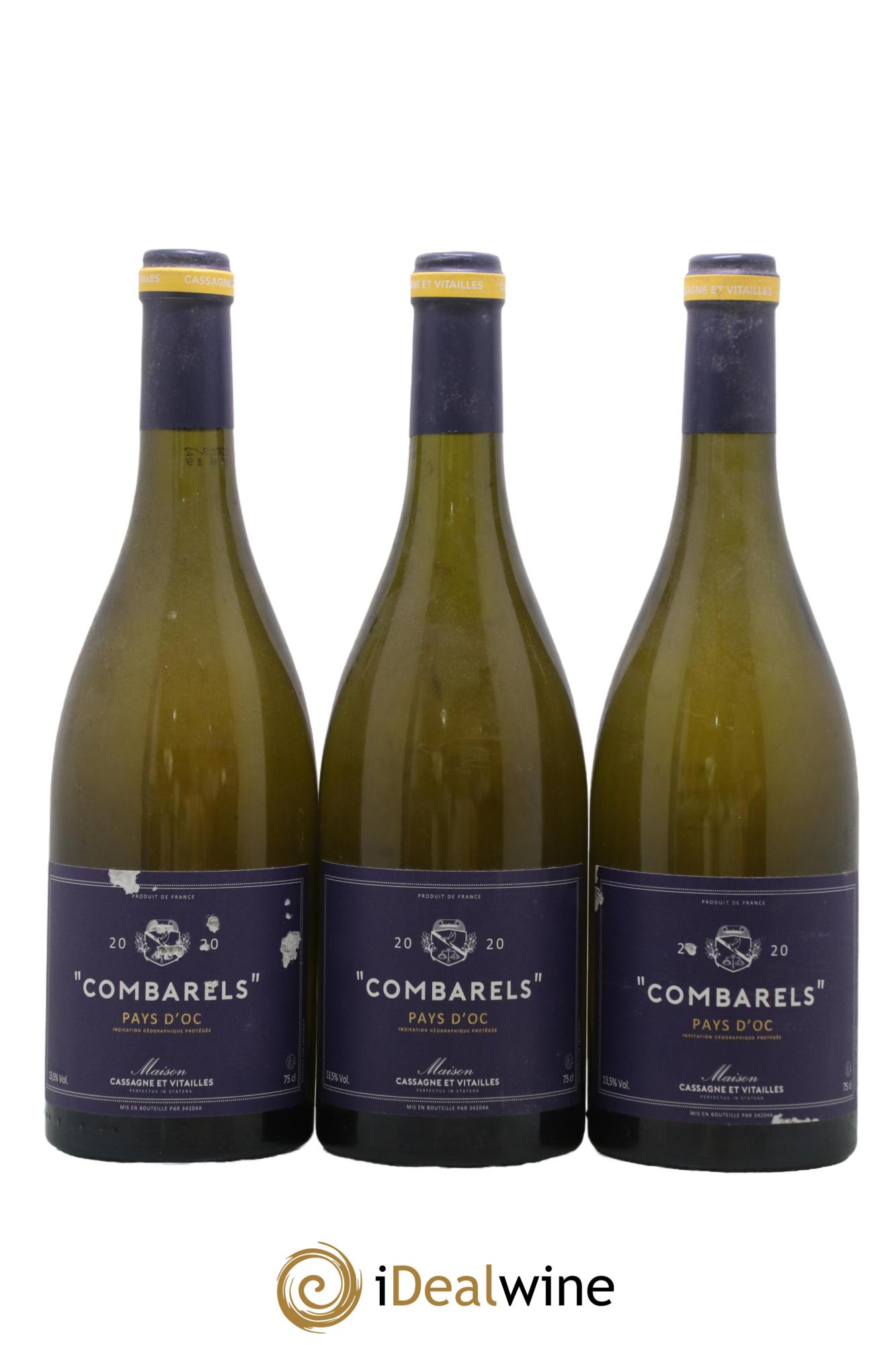 IGP Pays d'Oc Combarels Cassagne et Vitailles 2020 - Lot de 3 bouteilles - 0