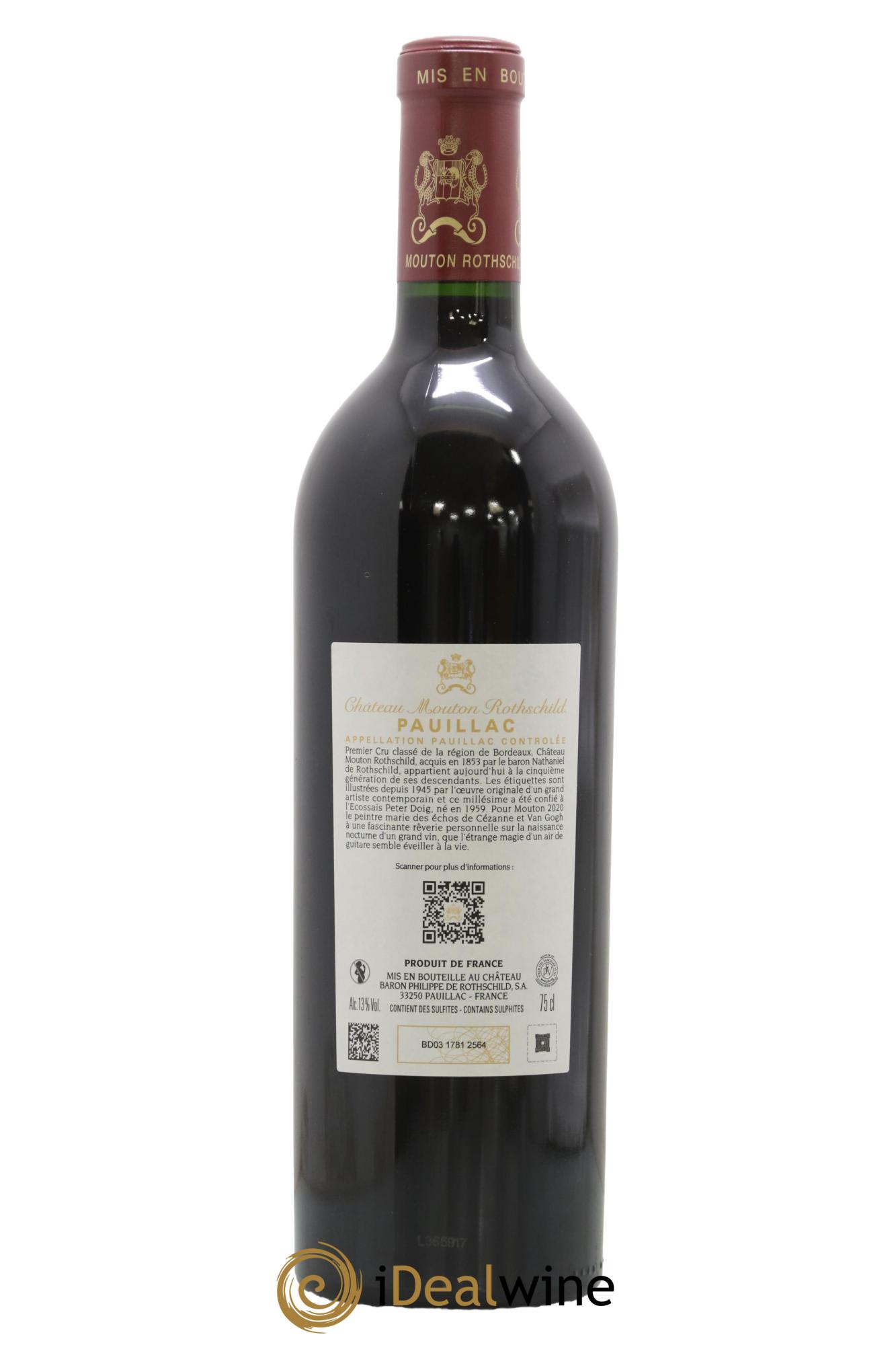 Château Mouton Rothschild 1er Grand Cru Classé 2020 - Lot of 1 bottle - 2
