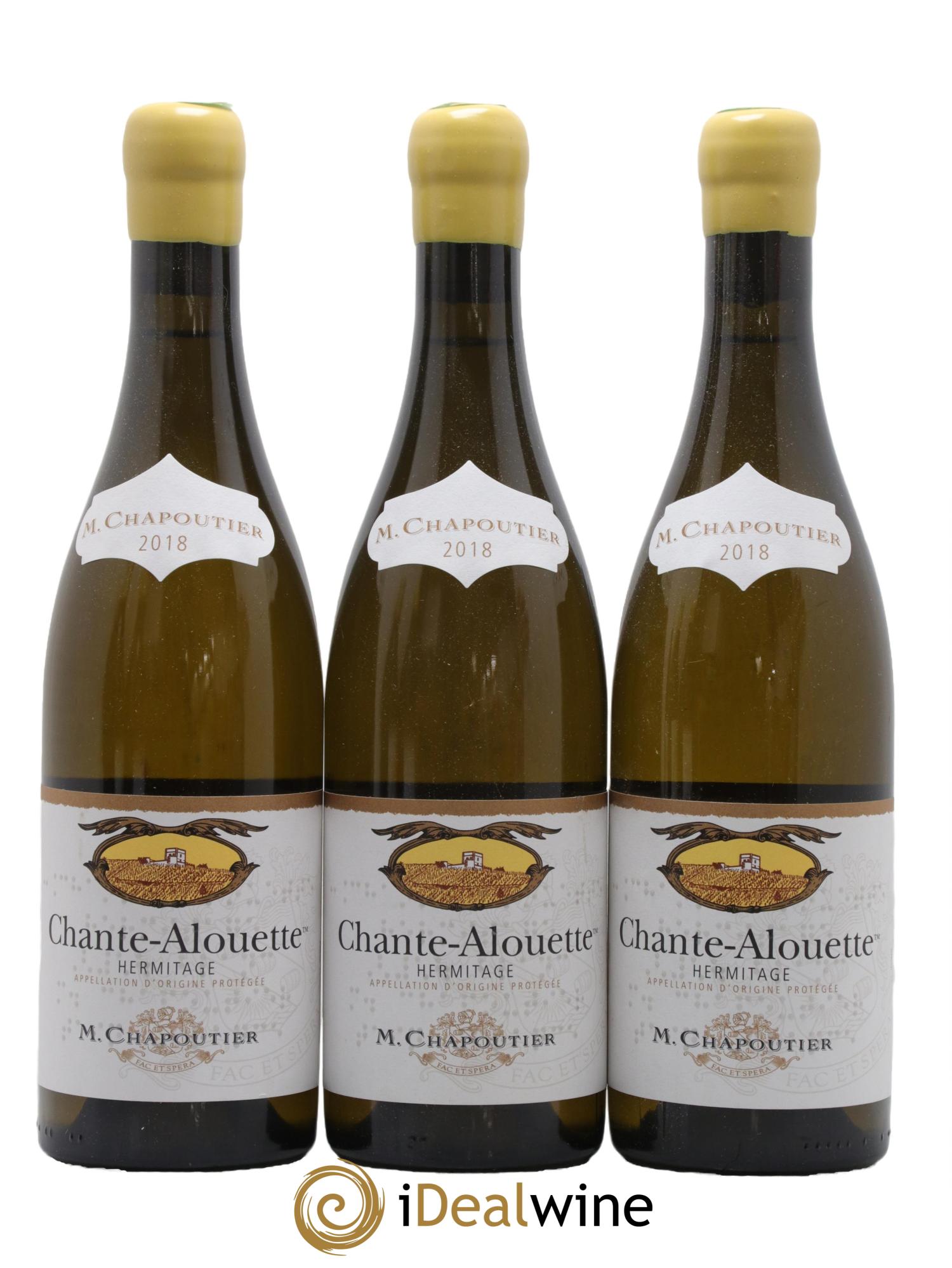 Hermitage Chante Alouette Chapoutier 2018 - Lot de 3 bouteilles - 0