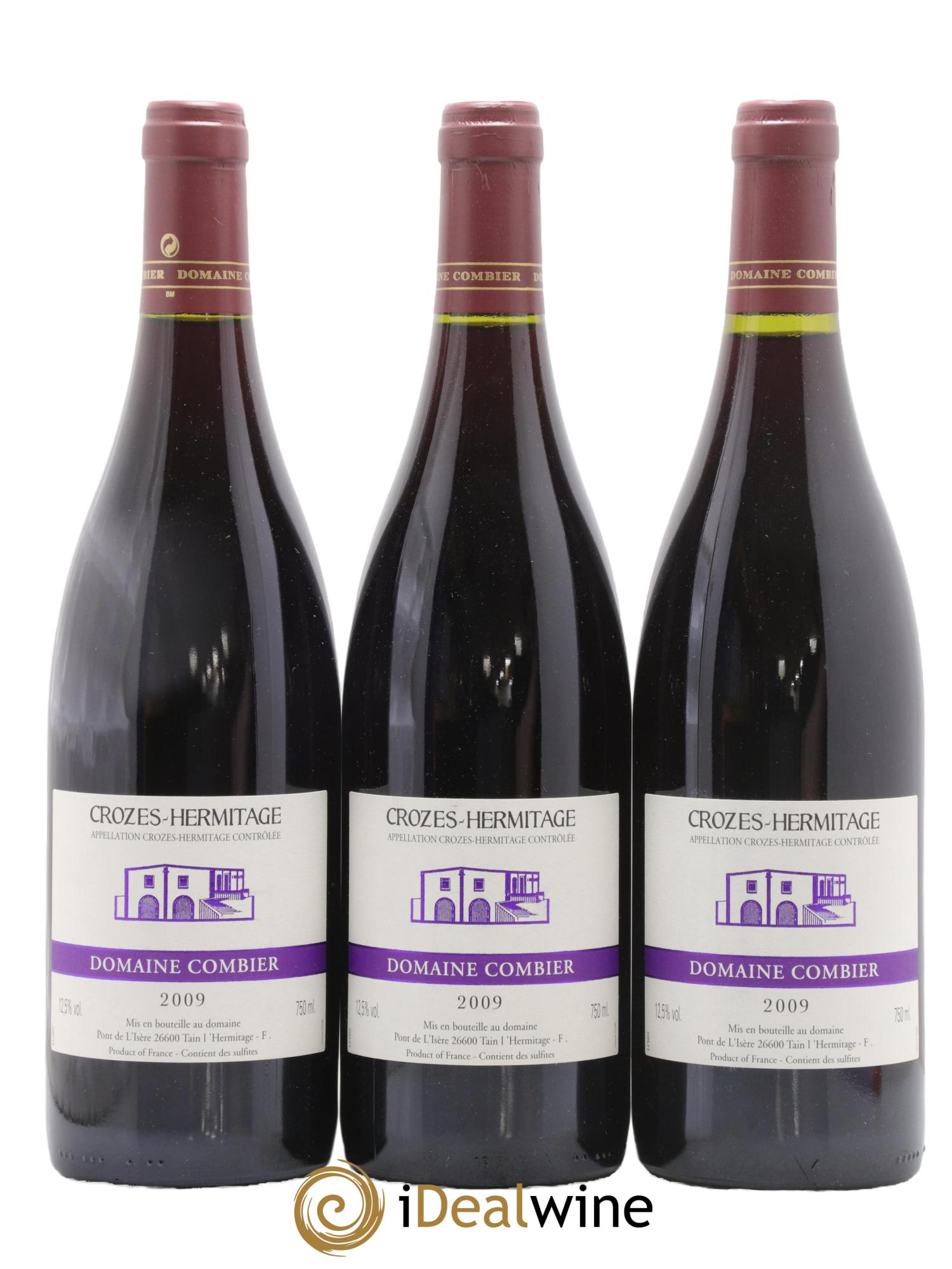 Crozes-Hermitage Combier 2009 - Lotto di 3 bottiglie - 0