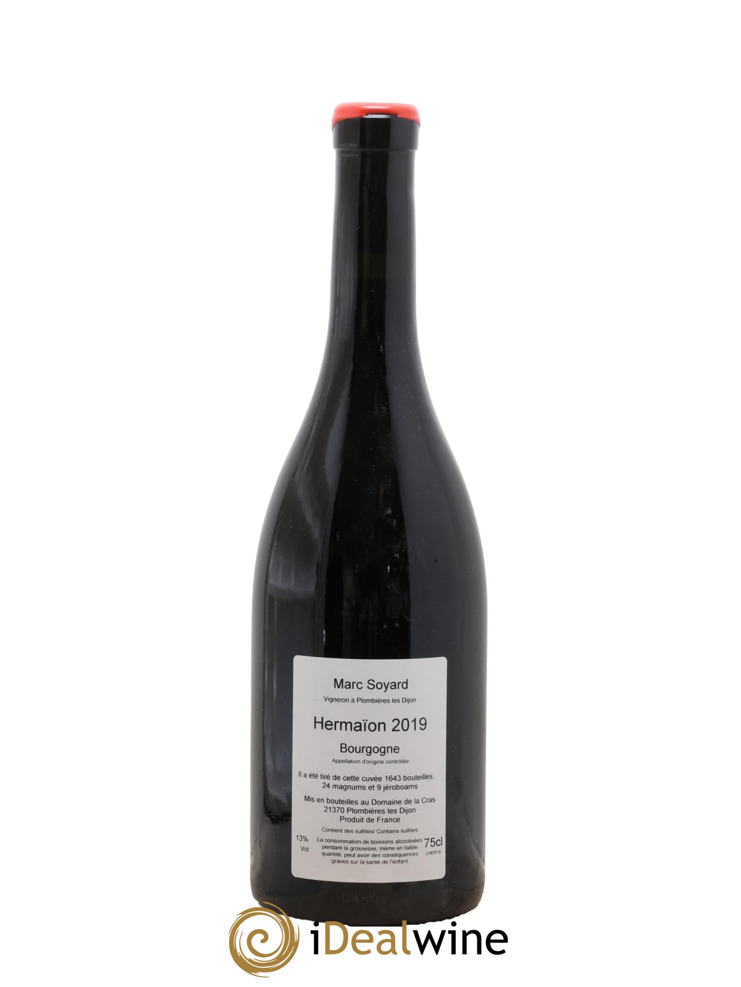 Bourgogne Hermaion Domaine de la Cras - Marc Soyard 2019 - Lot de 1 bouteille - 1