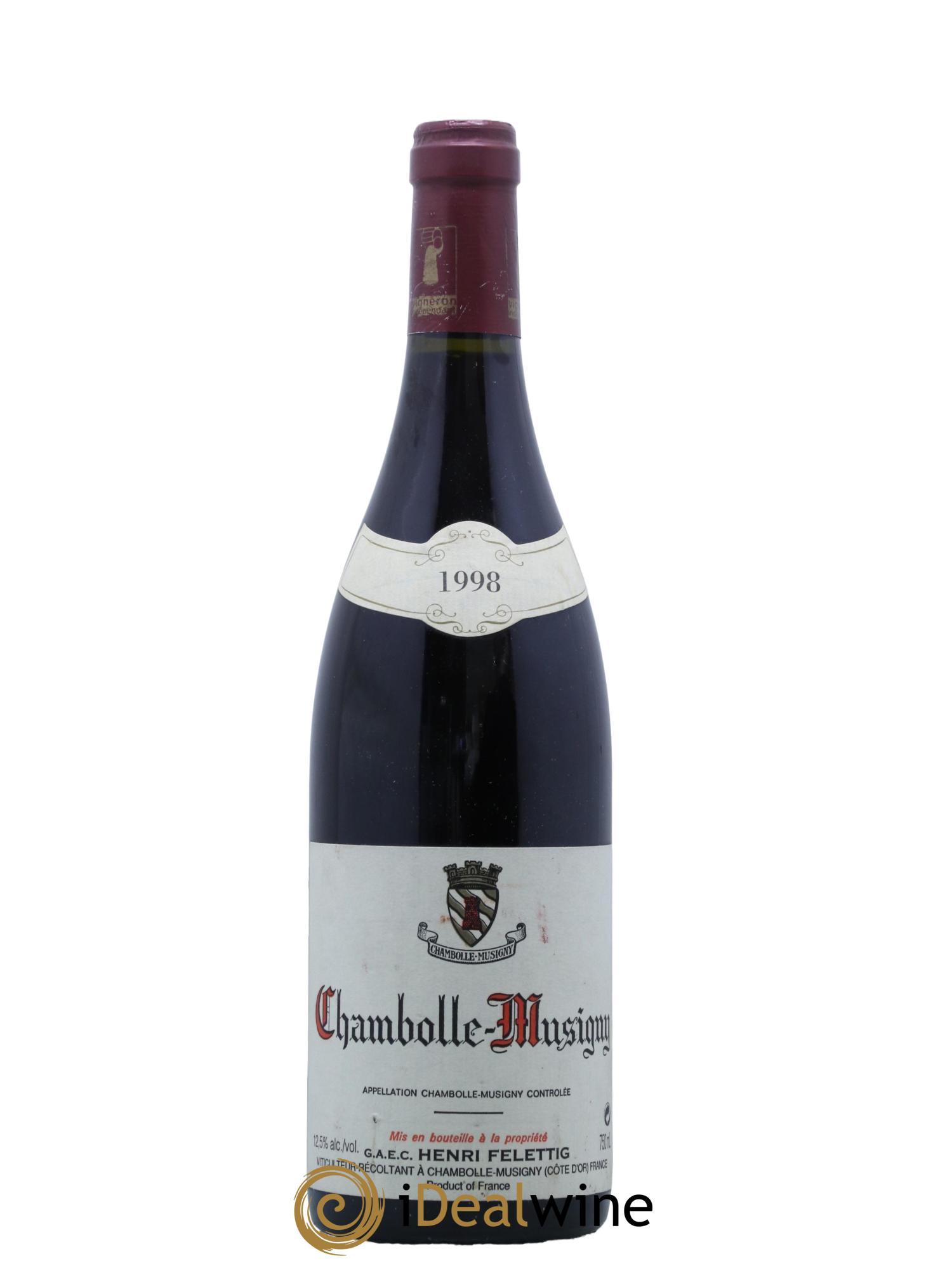 Chambolle-Musigny Felettig (Domaine) 1998 - Lot de 1 bouteille - 0