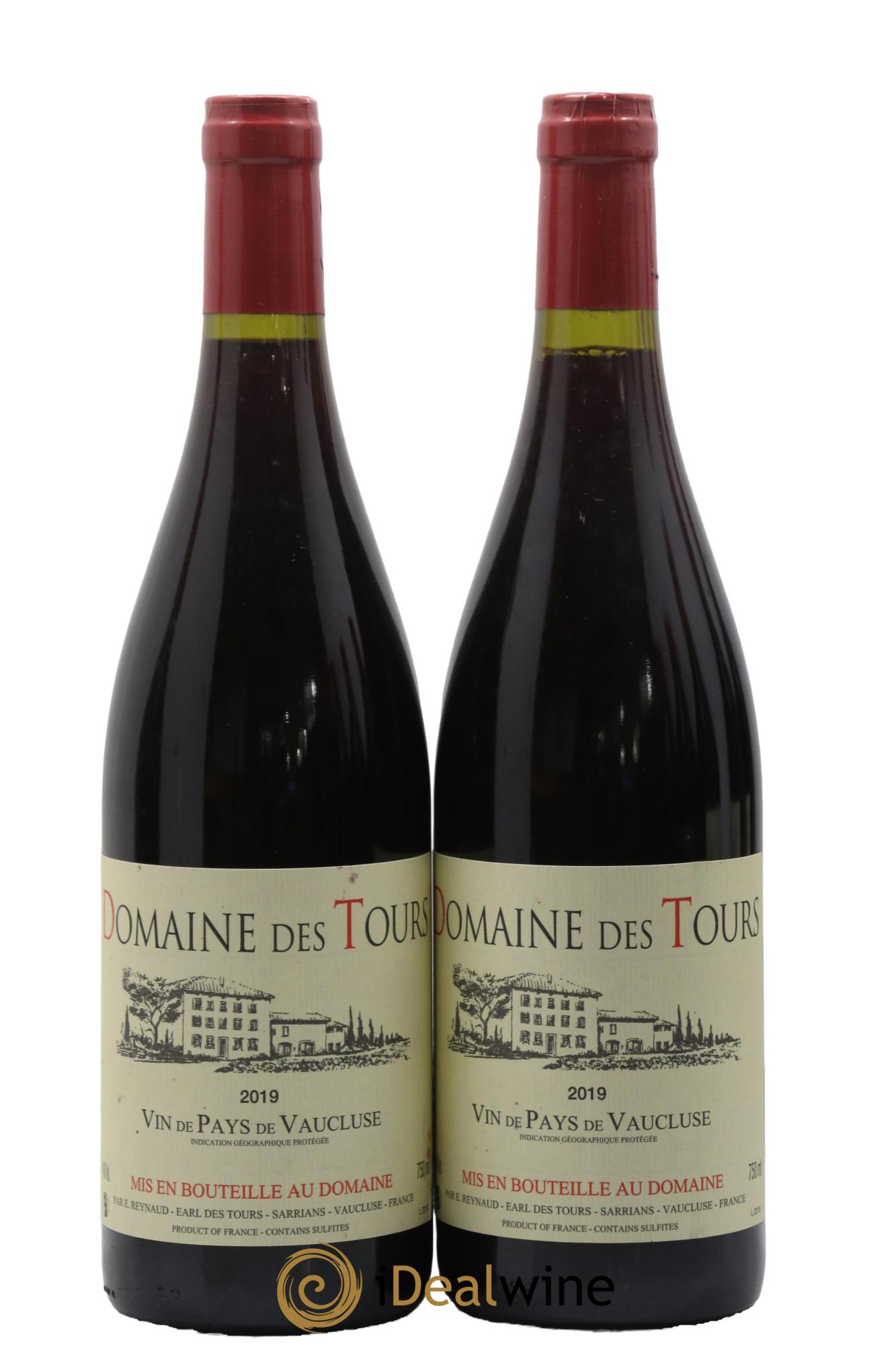 Vaucluse (Vin de Pays de Vaucluse) Domaine des Tours Emmanuel Reynaud 2019 - Lot de 2 bouteilles - 0